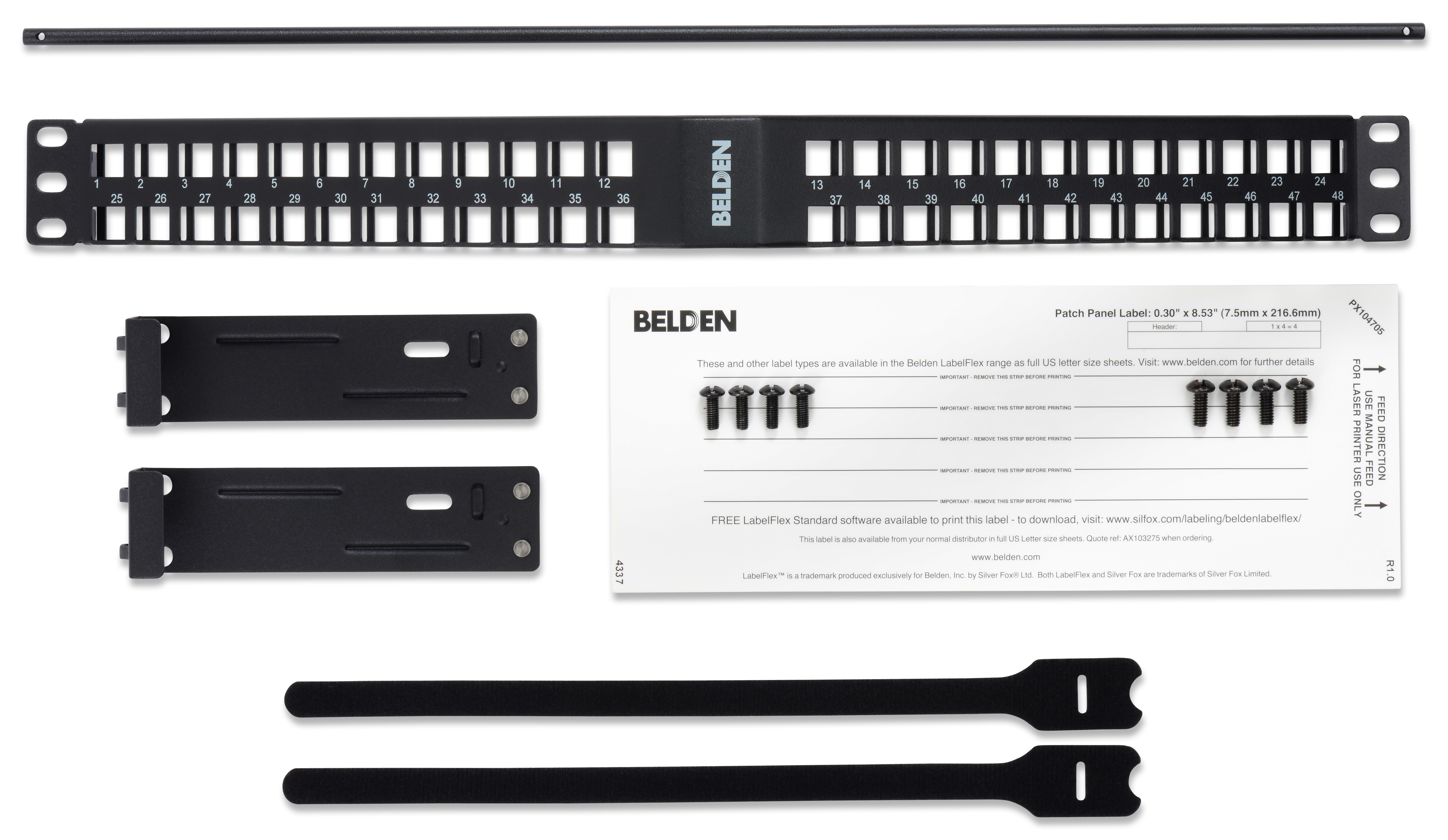 KCONN Angled PP 48 1U