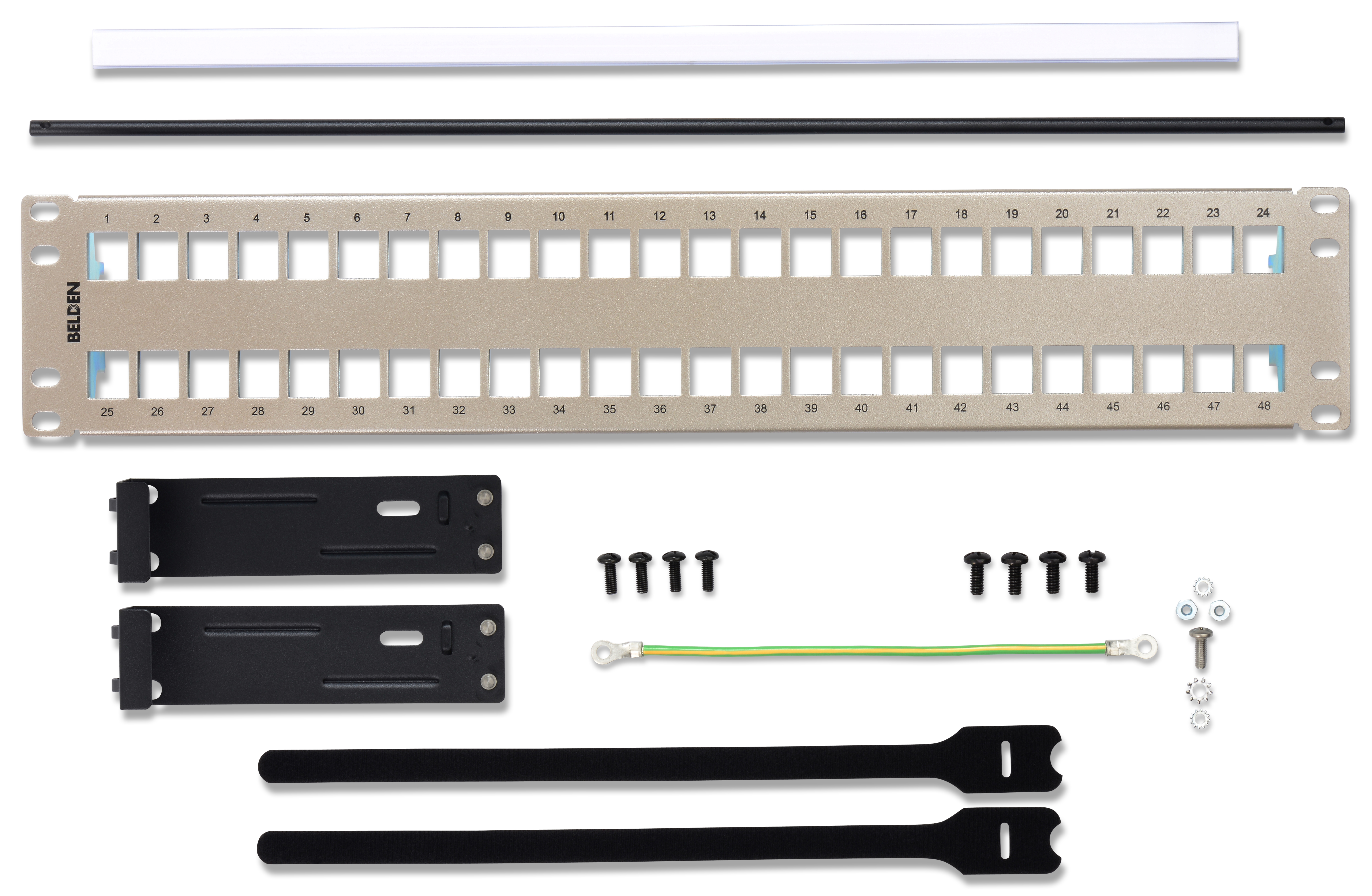 KCONN Shielded PP 48 2U