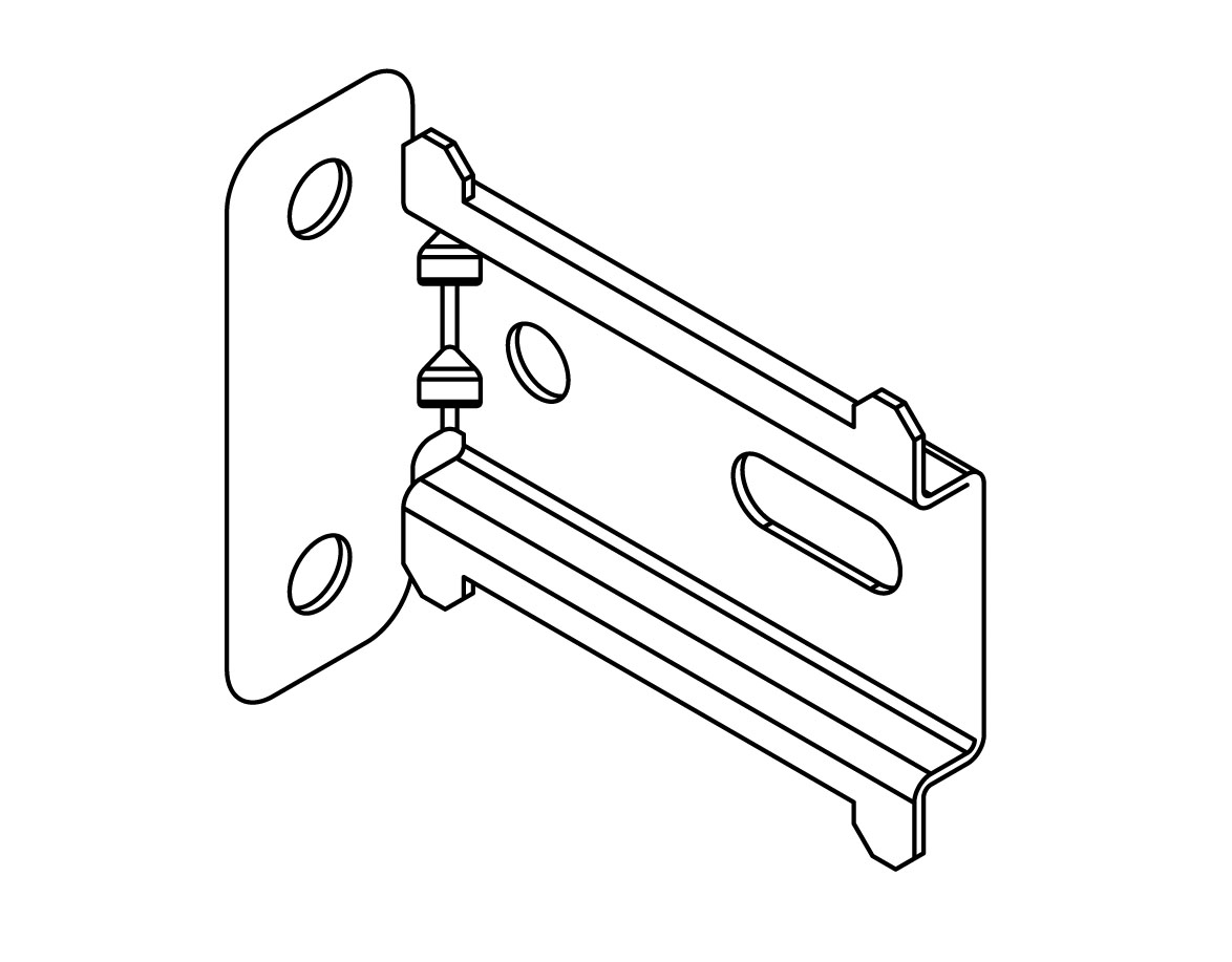 SPIDER III, DIN rail wall mounting 40mm