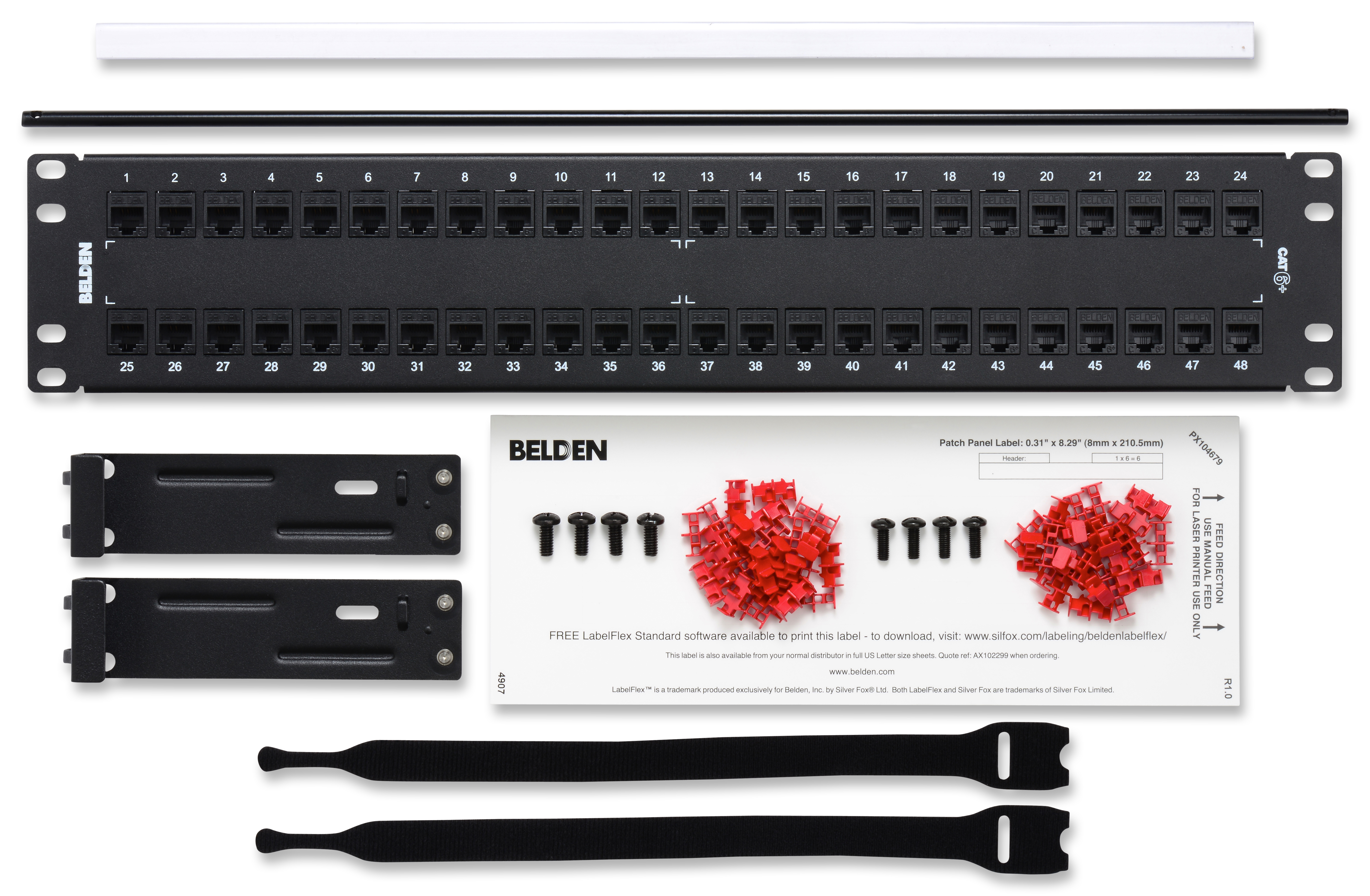 CAT 6 KCONN PP 48 2U