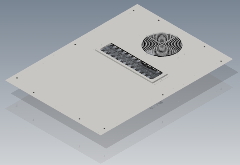 XHM 10" Fan Top w/Brush Frame