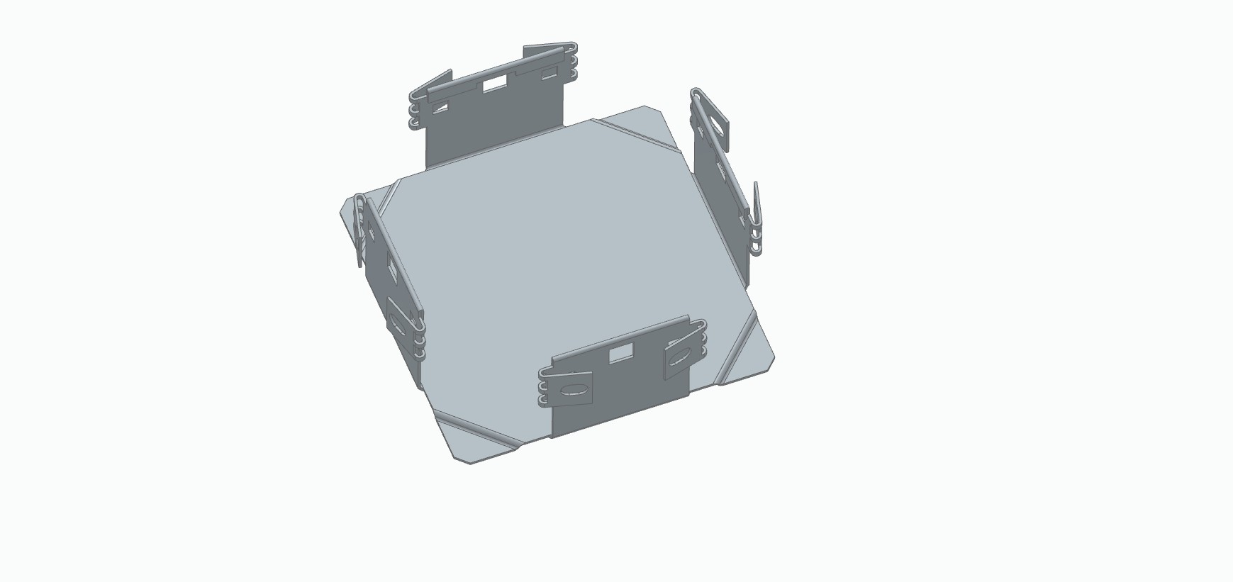WireMesh Tray Cross-Section
