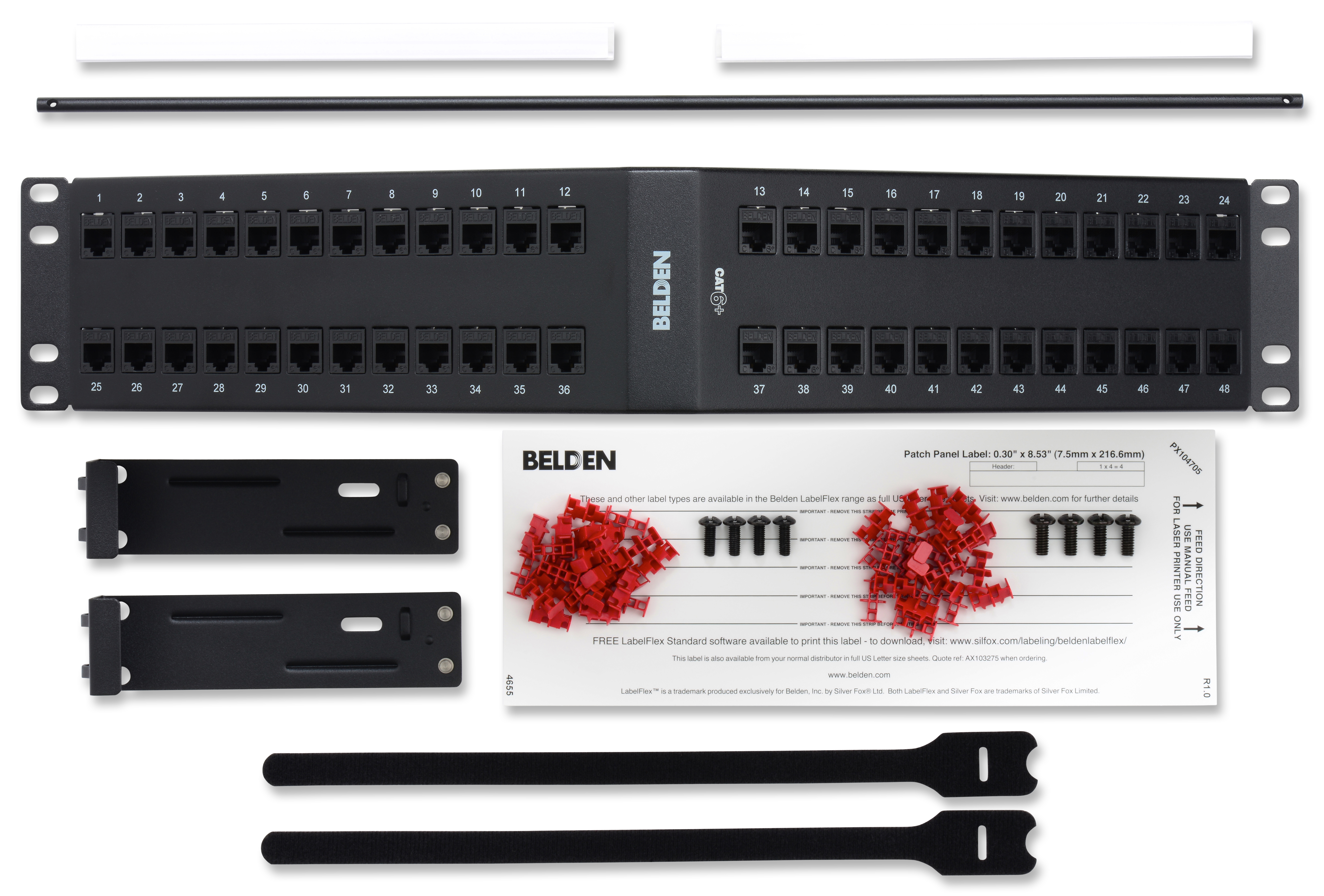 CAT 6 Angled PP 48 2U