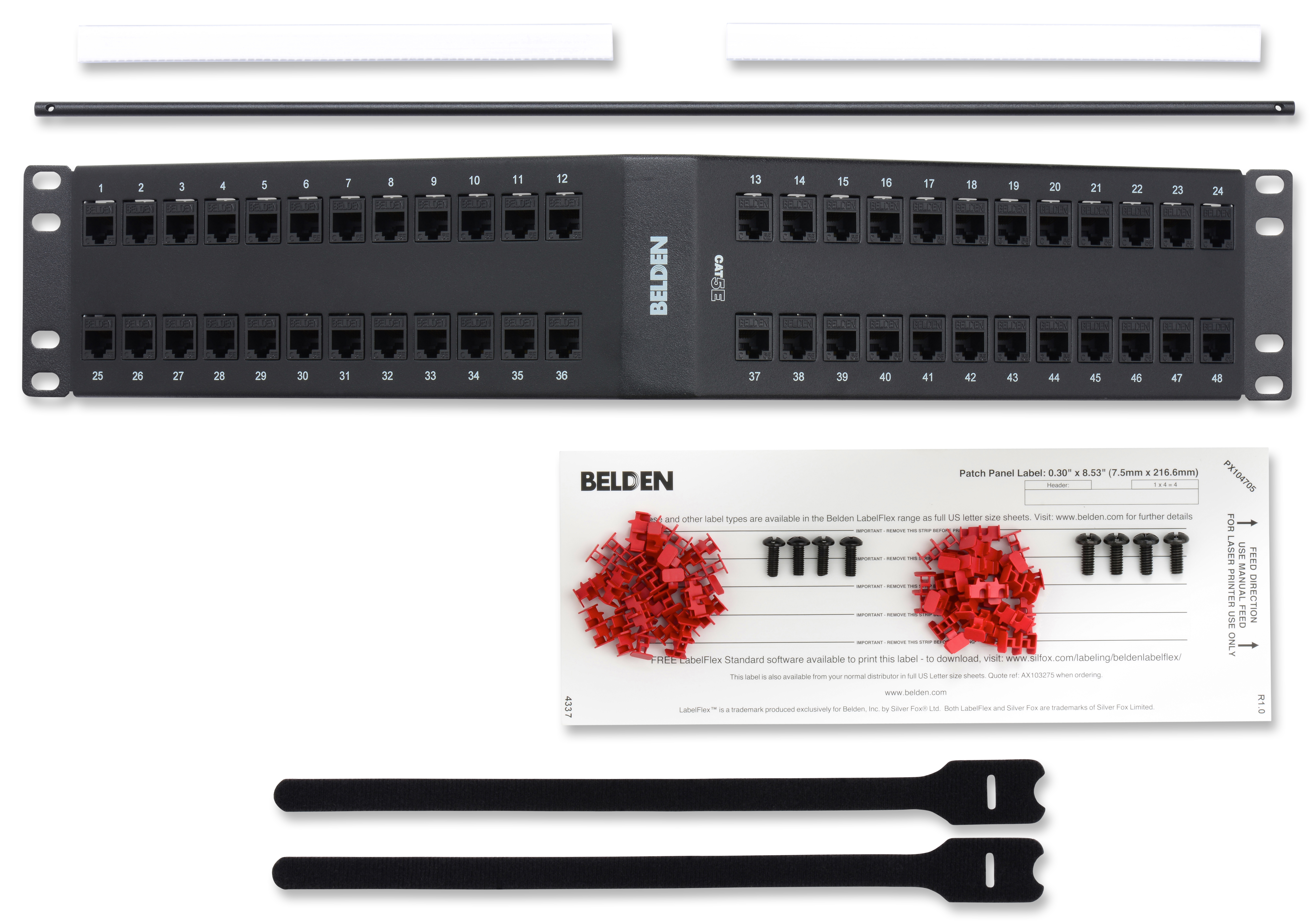 CAT 5E Angled PP 48 2U