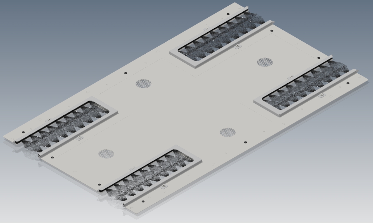 XHM Perforated w/Front & Rear Brush Top Panel
