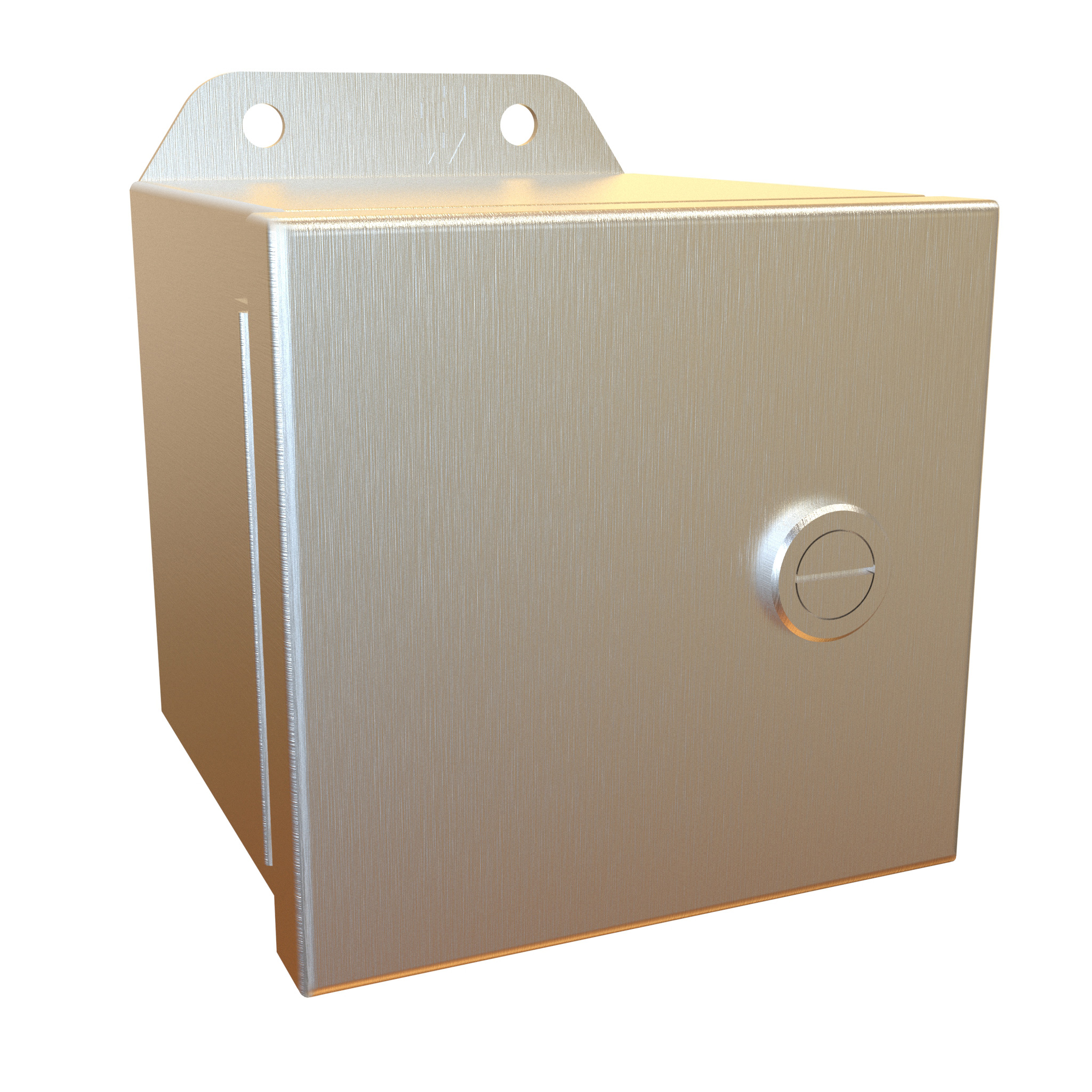 Hammond EJ12124S16 12 x 12 x 4 in 316 stainless steel Eclipse Junior Type 4X junction box with continuous hinge door and quarter-turn latches — view 4