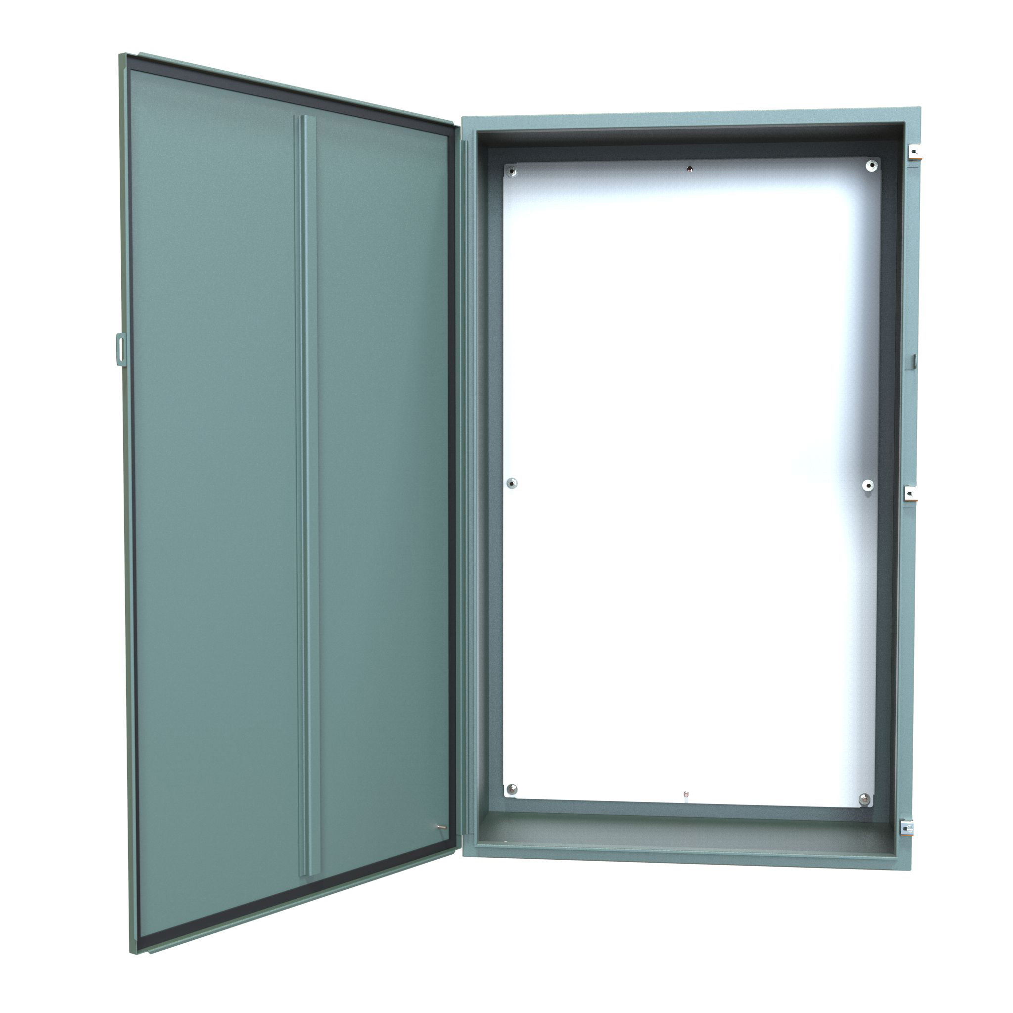 1418T16 — N12 Wallmount Encl w/panel - 60 x 36 x 16 - Steel/Gray