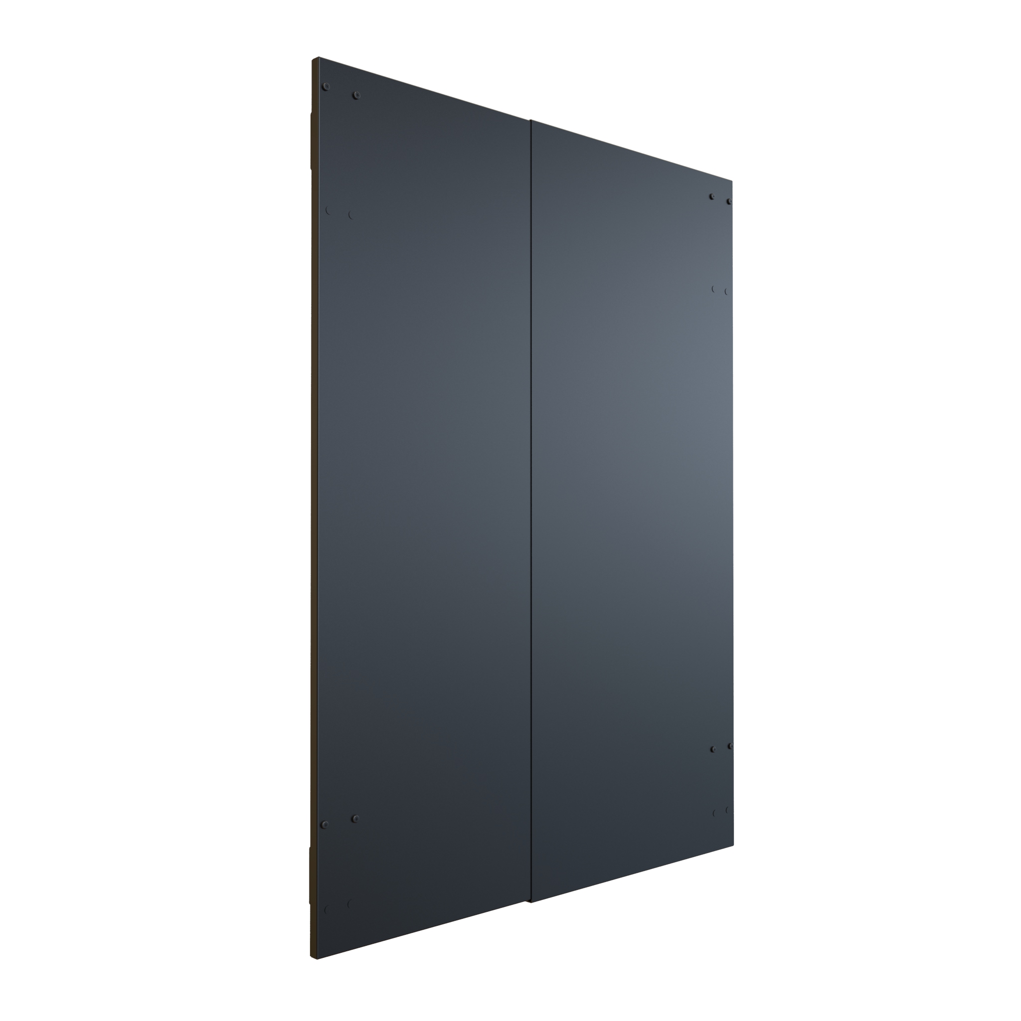 Hammond DC4R24 24U four-post open frame rack in RAL9005 black with adjustable 24 to 36 inch depth and 19 inch square-hole EIA rails — view 12