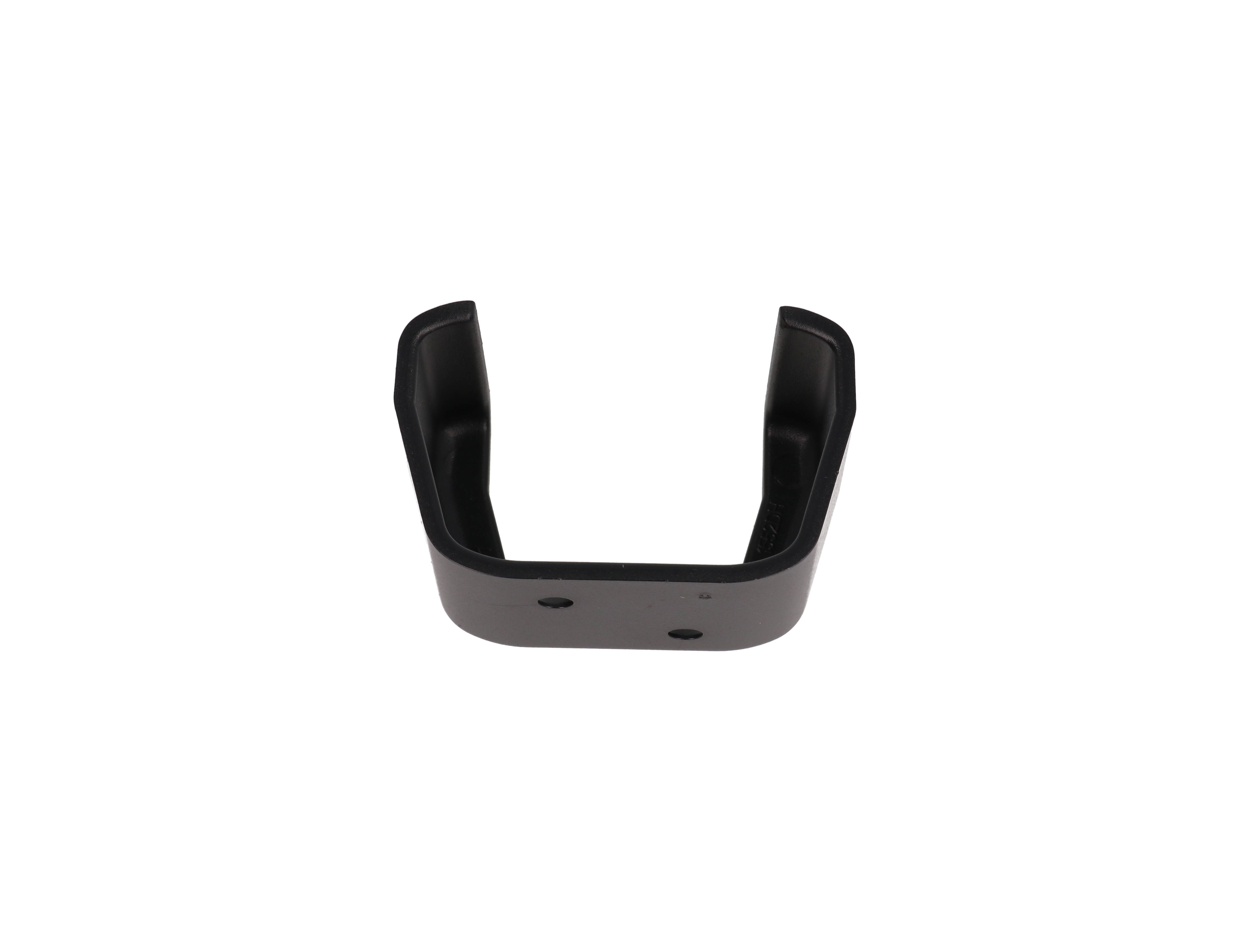 1552DHBK black ABS wall-mount holder for 1552 size D hand-held enclosures