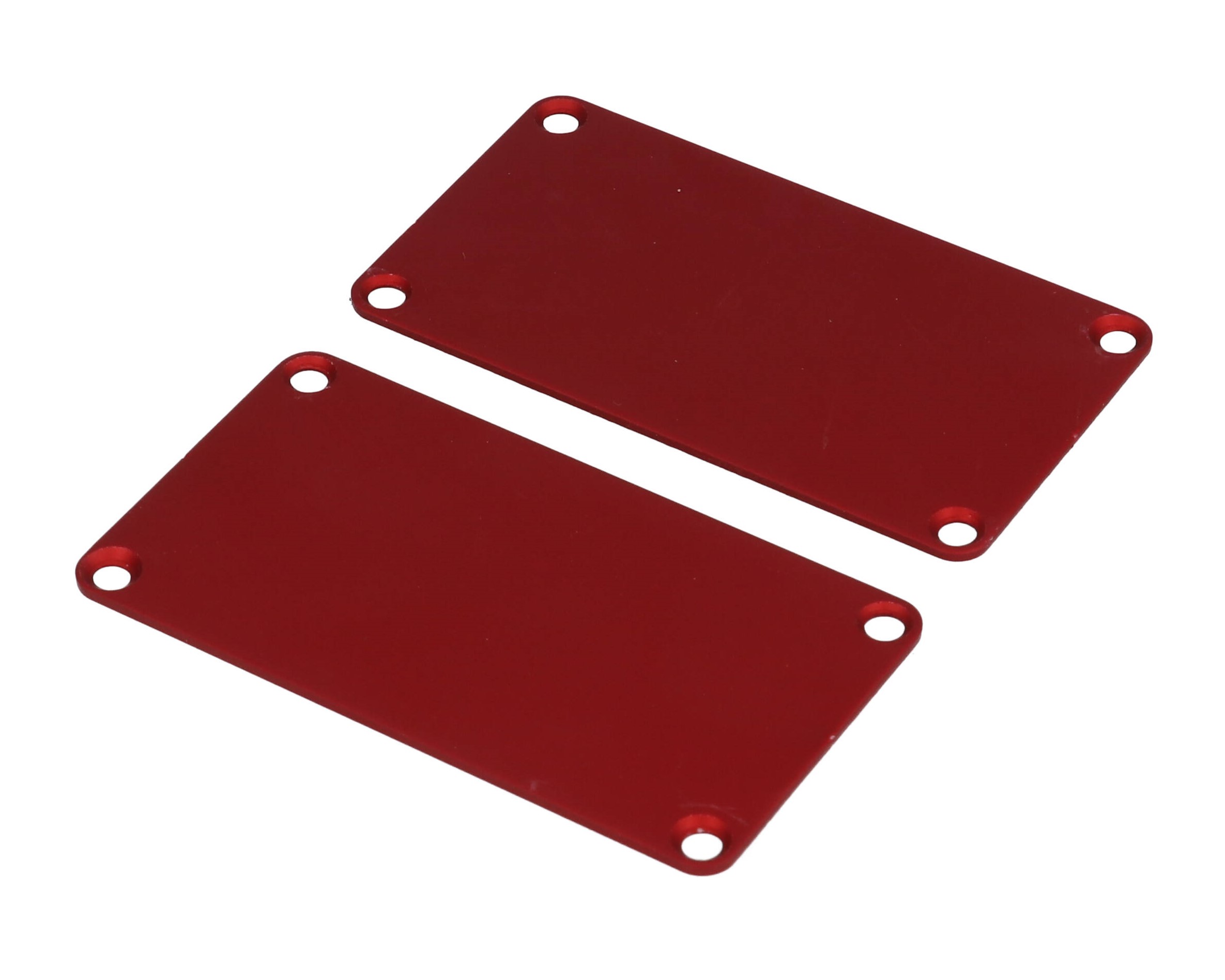 1455KALRD-10 red anodized aluminum end panels for 1455K enclosures, 10-pack