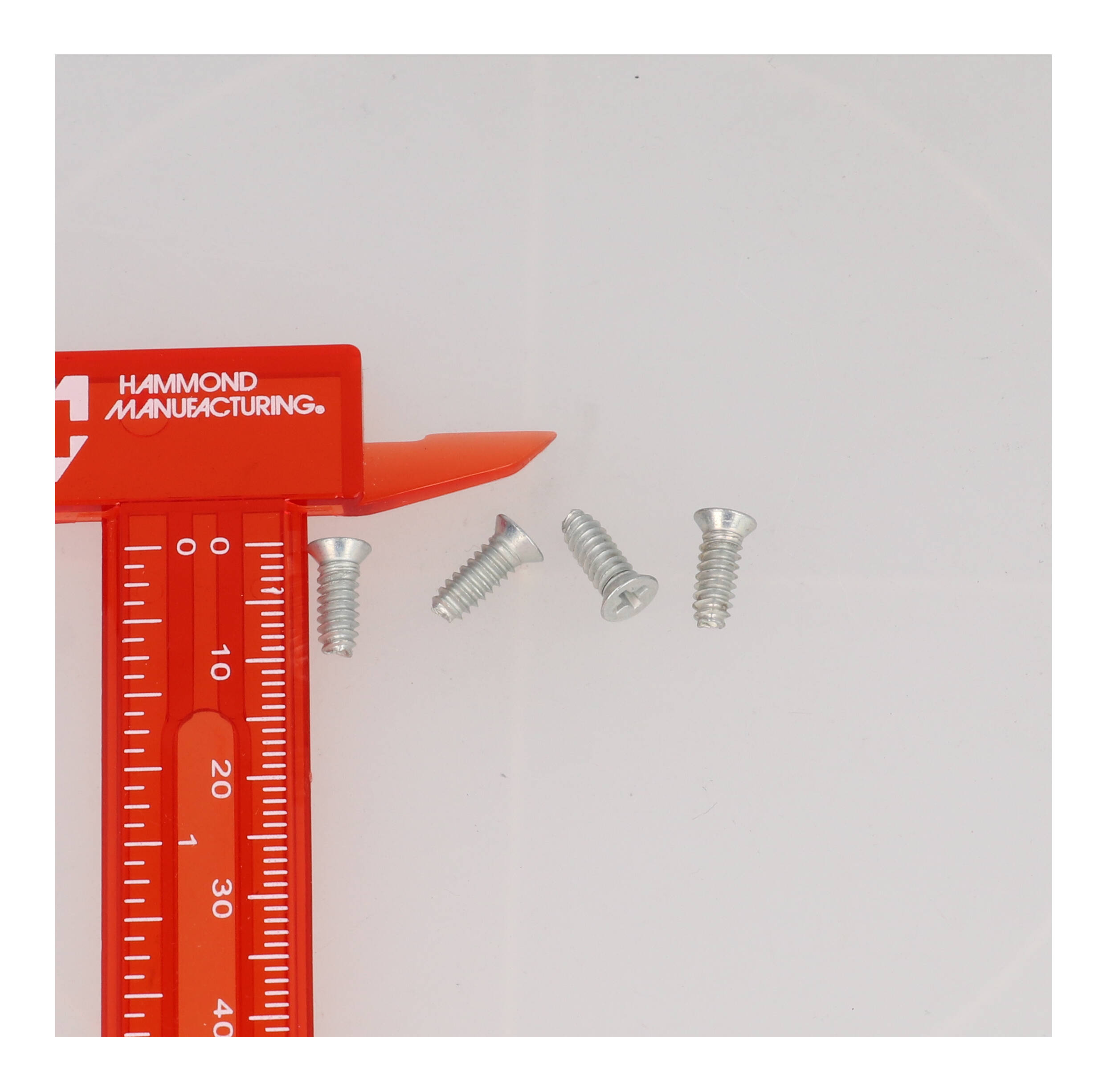 1455MS100 clear zinc plated #6-32 x 3/8 Phillips flat head end panel screws, bag of 100