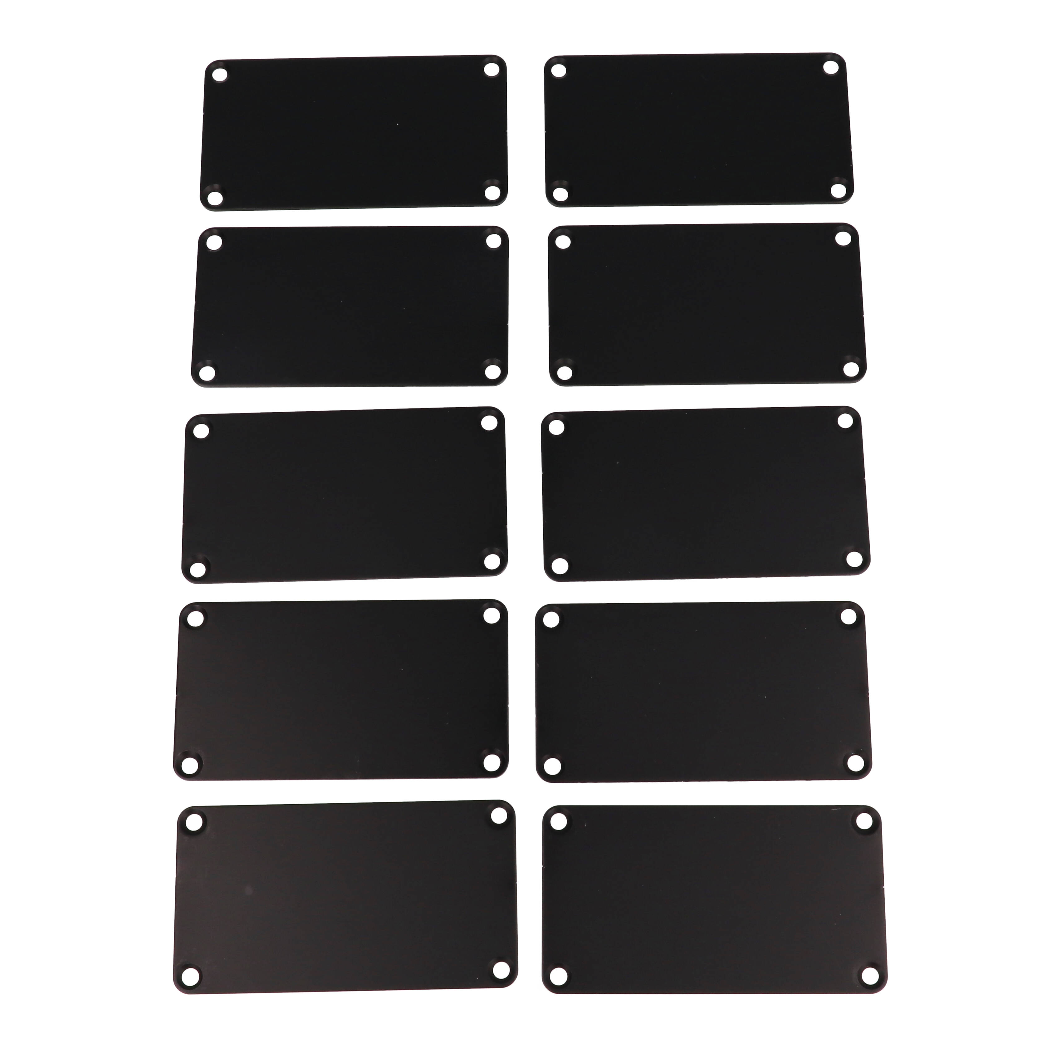 1455KALBK-10 — black aluminum end panels for 1455K enclosures- 10/pack