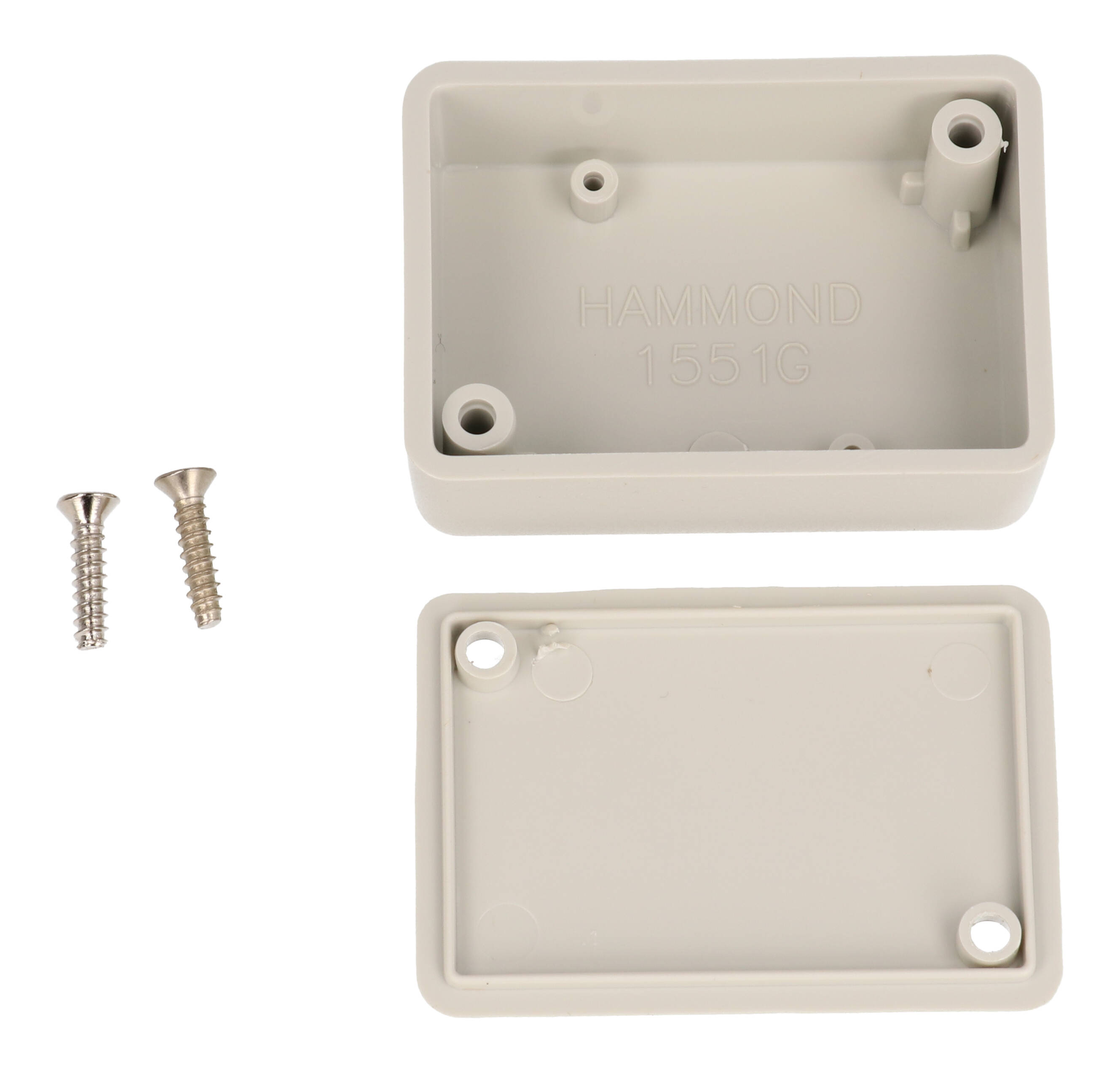 Hammond 1551GGY light gray ABS plastic miniature enclosure, 50 x 35 x 20 mm