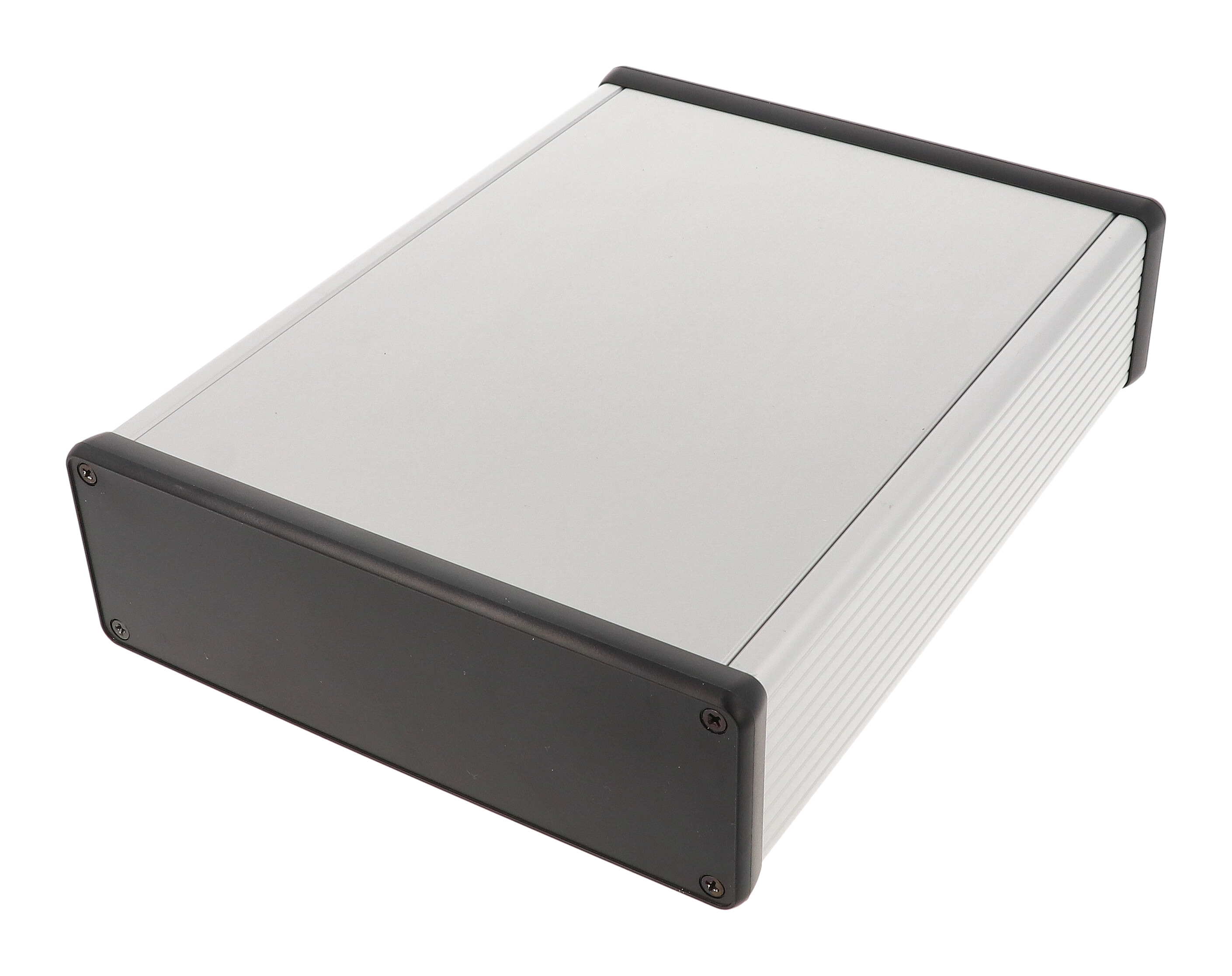 1455T2202 — extruded aluminum enclosure w/ plastic end panels
