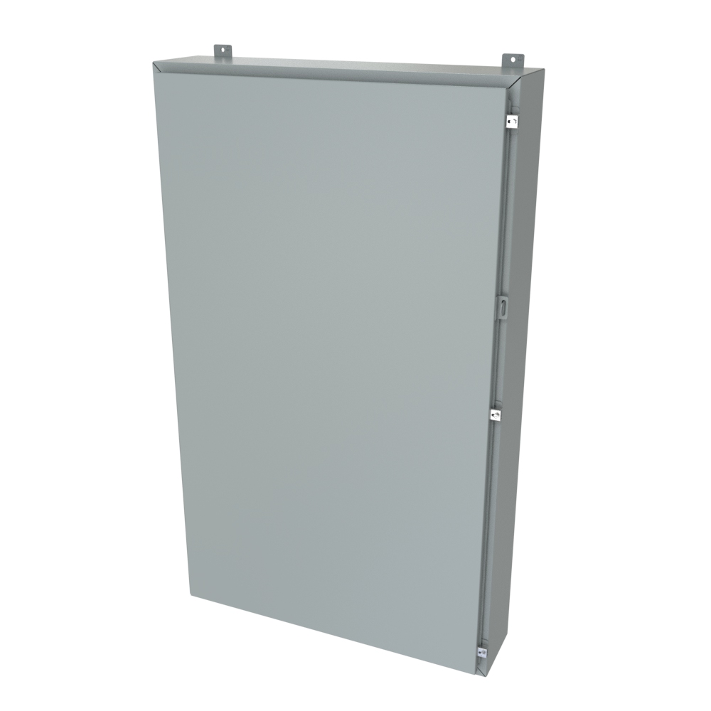 1418T8LP — N4/12 Wallmount Encl less panel - 60 x 36 x 8 - Steel/Gray