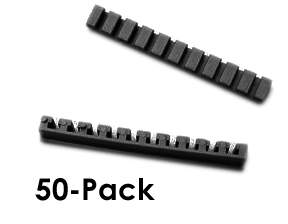 1591Z50 black flame retardant ABS PC board card adaptors, package of 50