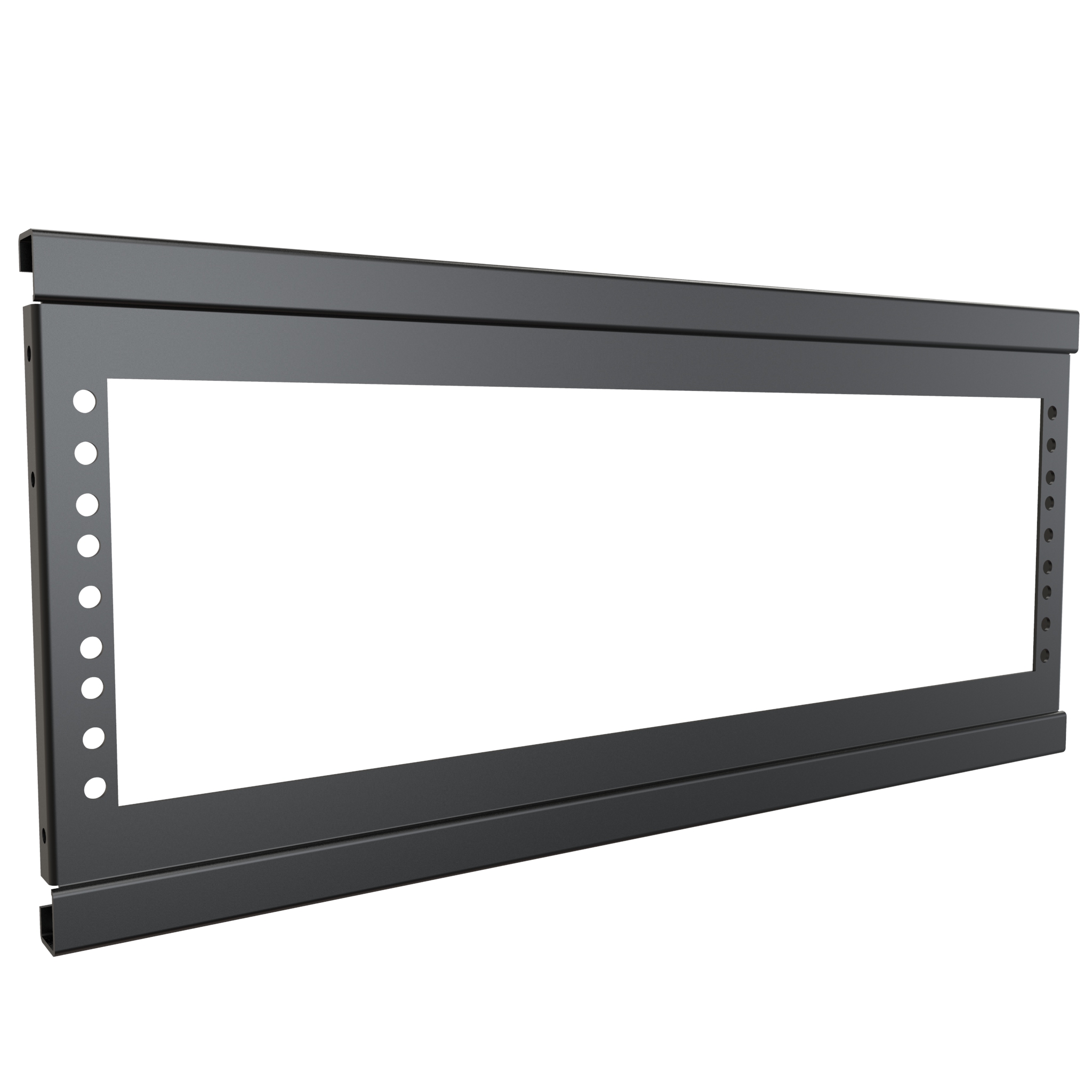 Hammond CBA1985LG1 5U door adapter rack mount kit in textured RAL 7035 light gray 14-gauge steel with 19 in E.I.A. rack mounting flanges