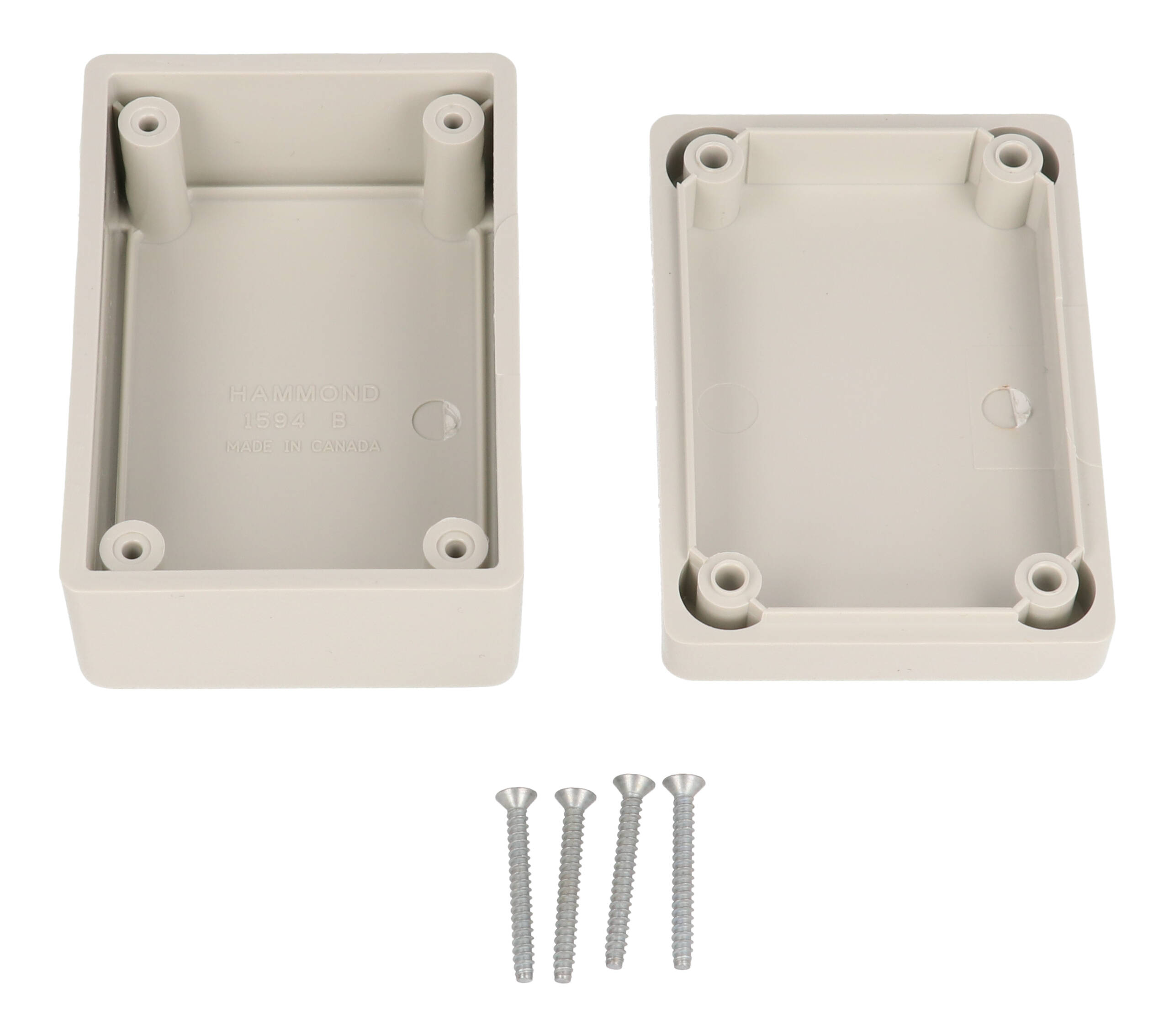 1594BSGY light gray economy abs plastic 1594B enclosure, 81 x 56 x 40 mm, with lid