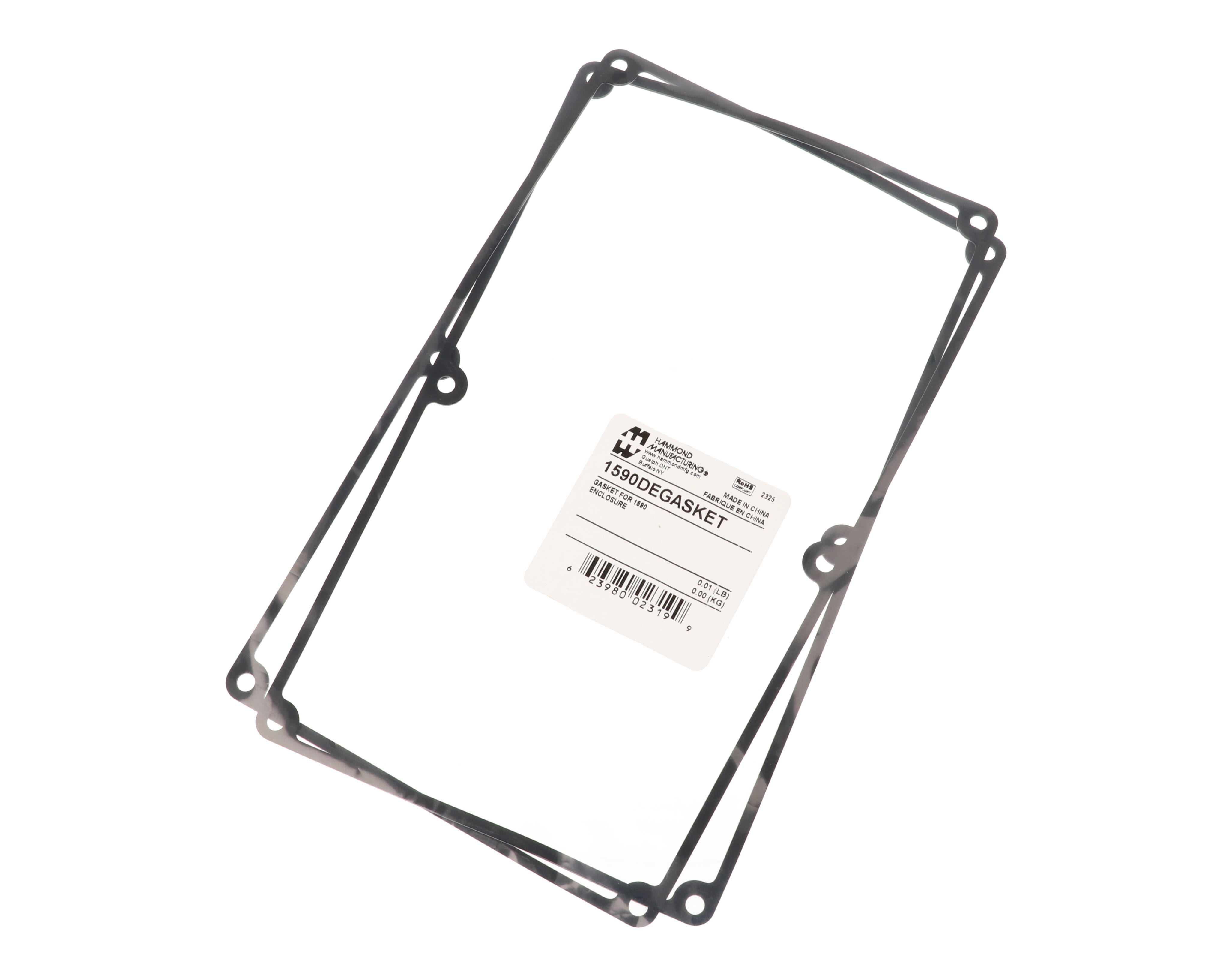 1590DEGASKET two-pack of pre-formed silicone lid gaskets for 1590DE and 1590EE enclosures