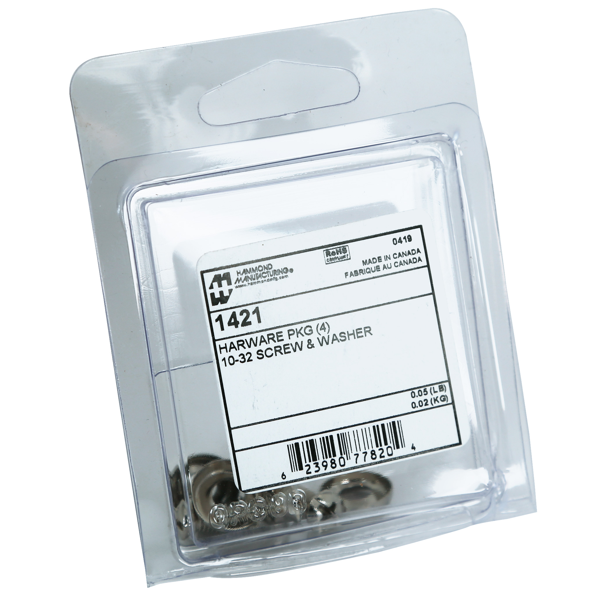 1421 — Hdwr Pkg of 4 Screws and Washers