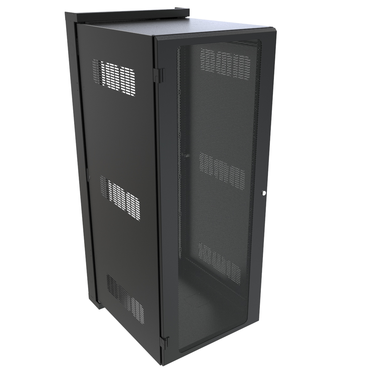 Hwm2432u26bk — 32u 24w 31.7d Swing Out Wall Cabinet W/ Vented Door
