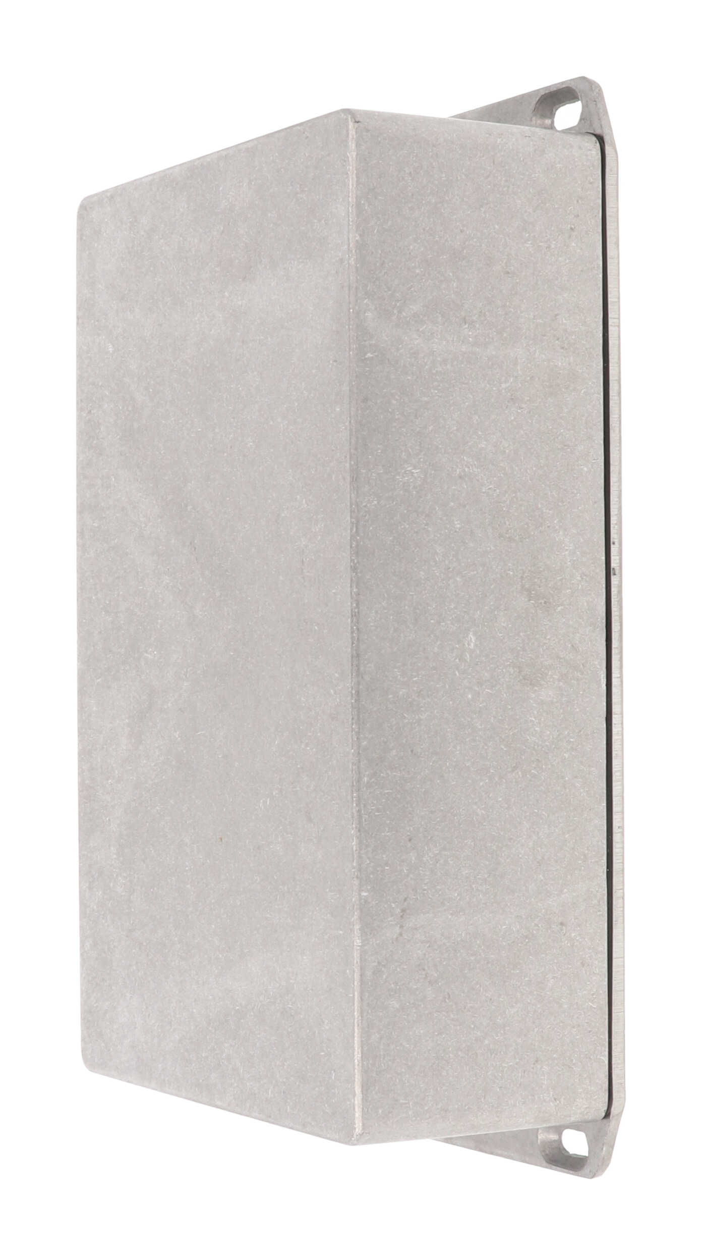 1590WR1FL natural aluminum IP65 water-tight diecast aluminum enclosure with a wall-mounting flanged lid, 192x112x61mm