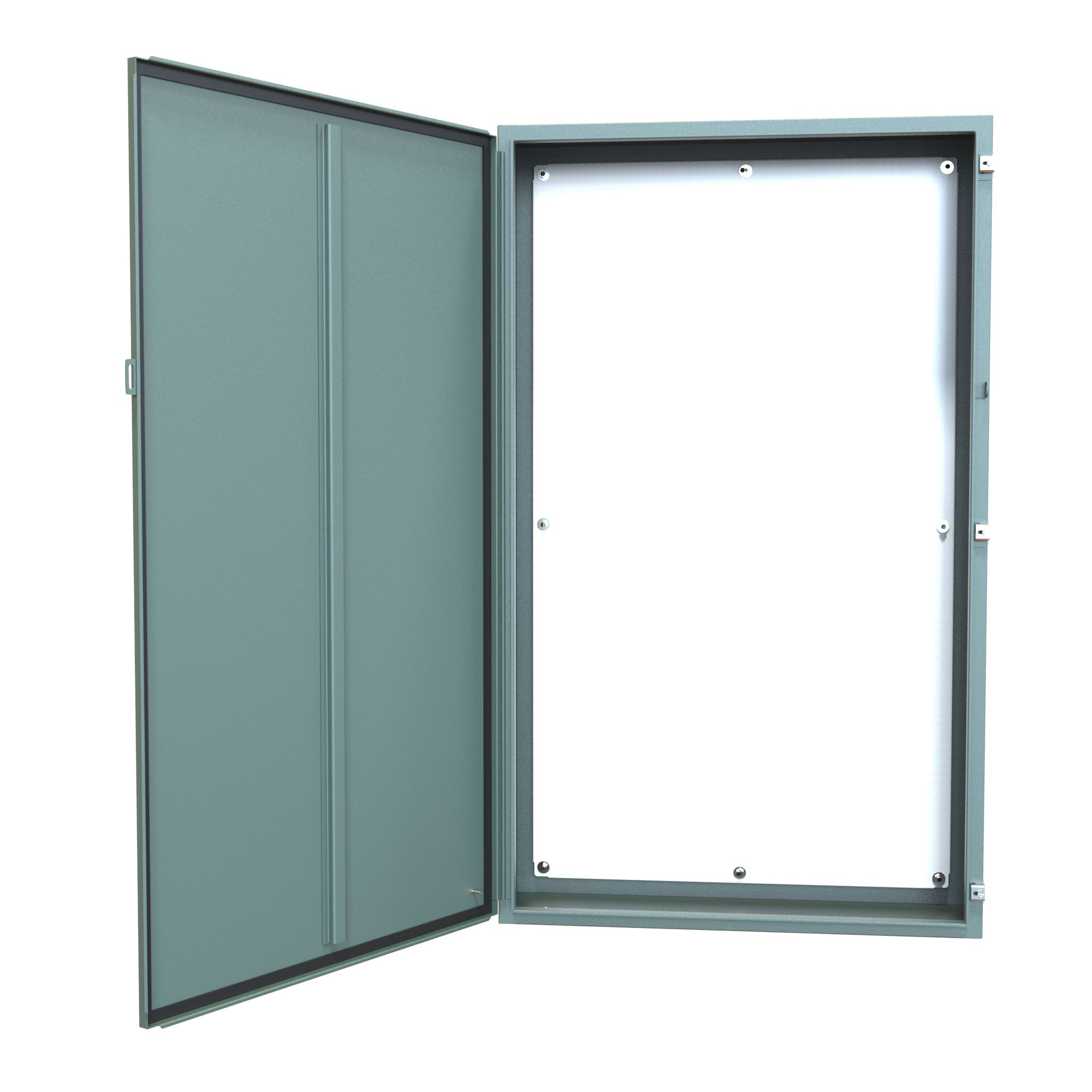 1418T10 — N12 Wallmount Encl w/panel - 60 x 36 x 10 - Steel/Gray