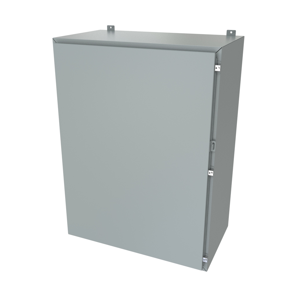 1418S20LP — N4/12 Wallmount Encl less panel - 48 x 36 x 20 - Steel/Gray