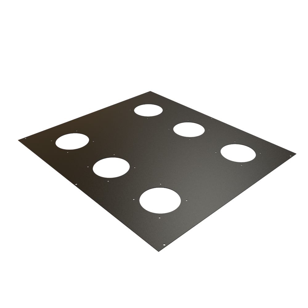 C2T2436FBK1 — 4 X 4IN Cutout Cabinet Fan Top