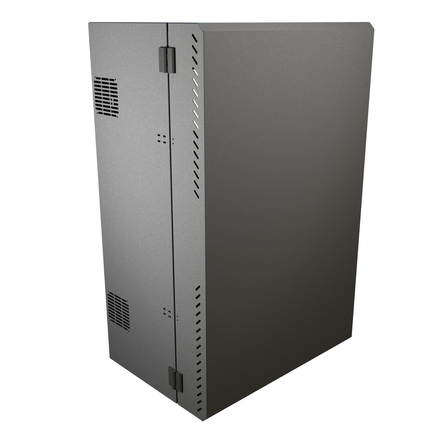 8U 43in Low-Profile Wall-Mount Rack, 200 lb