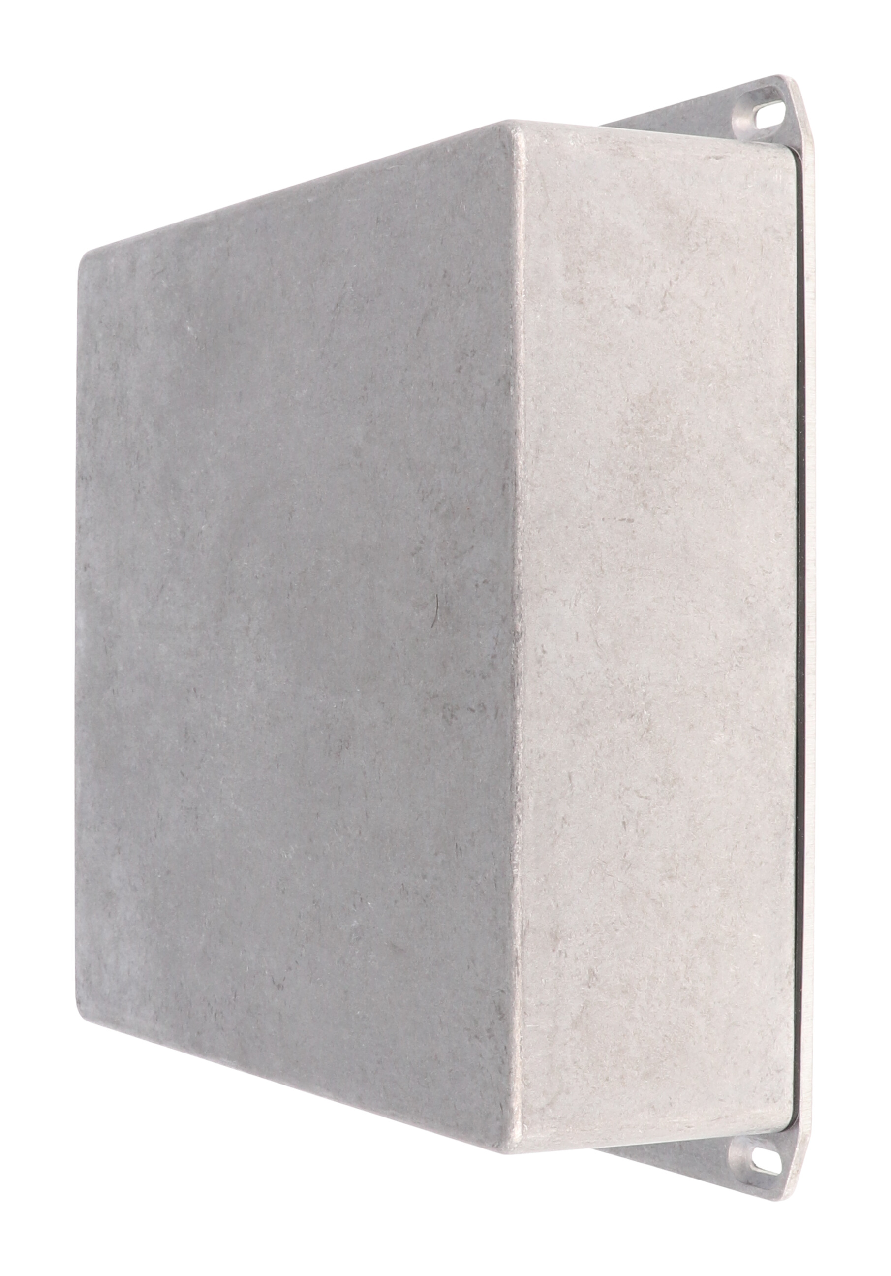 1590WFFL natural aluminum square watertight 1590F diecast aluminum enclosure, 188 x 188 x 67 mm, flanged lid