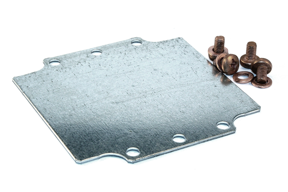 1590Z119PL galvanized steel inner mounting panel for 1590Z119 diecast aluminum enclosure