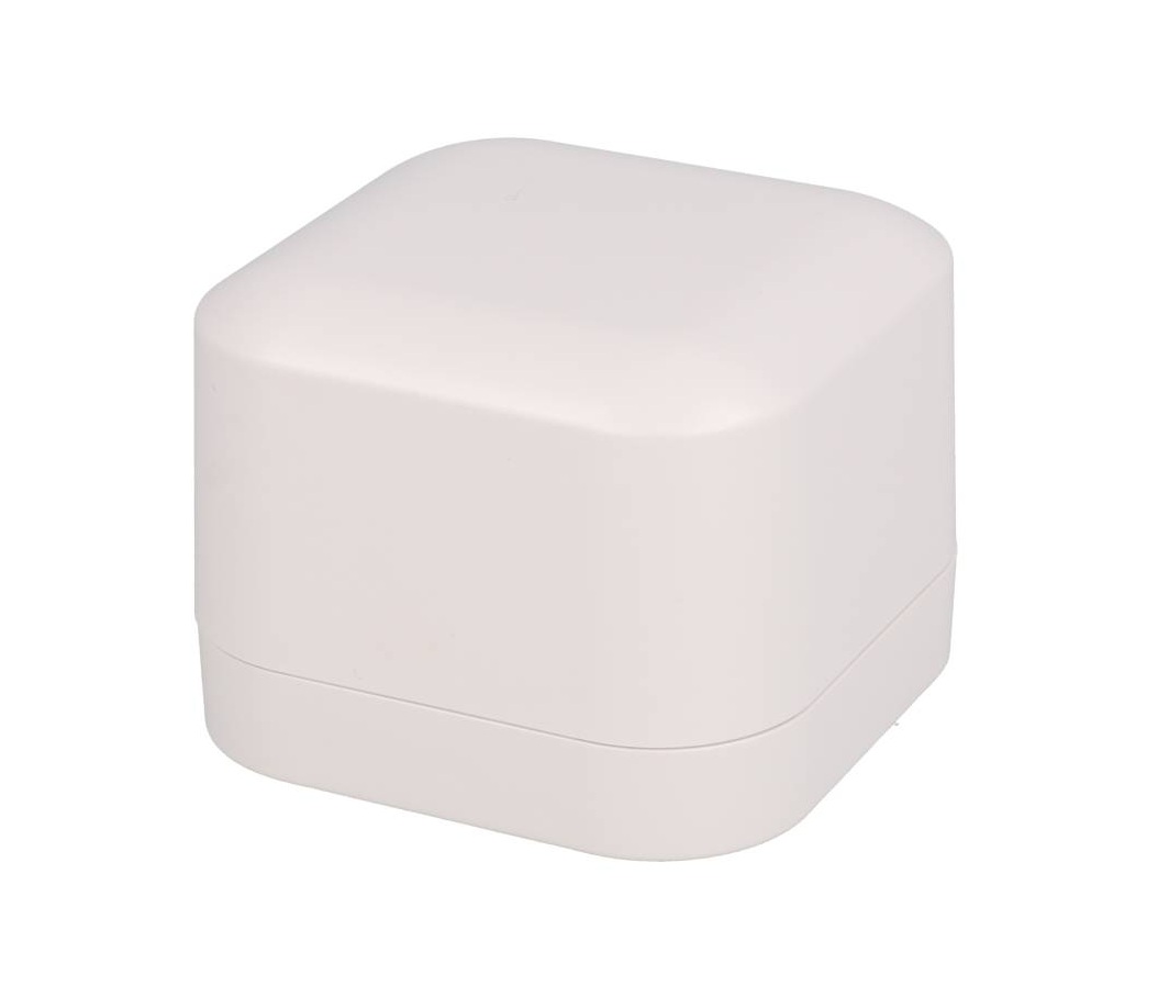 1556BAWH white flame retardant ABS desktop/wall mount enclosure, 80 x 80 x 60 mm