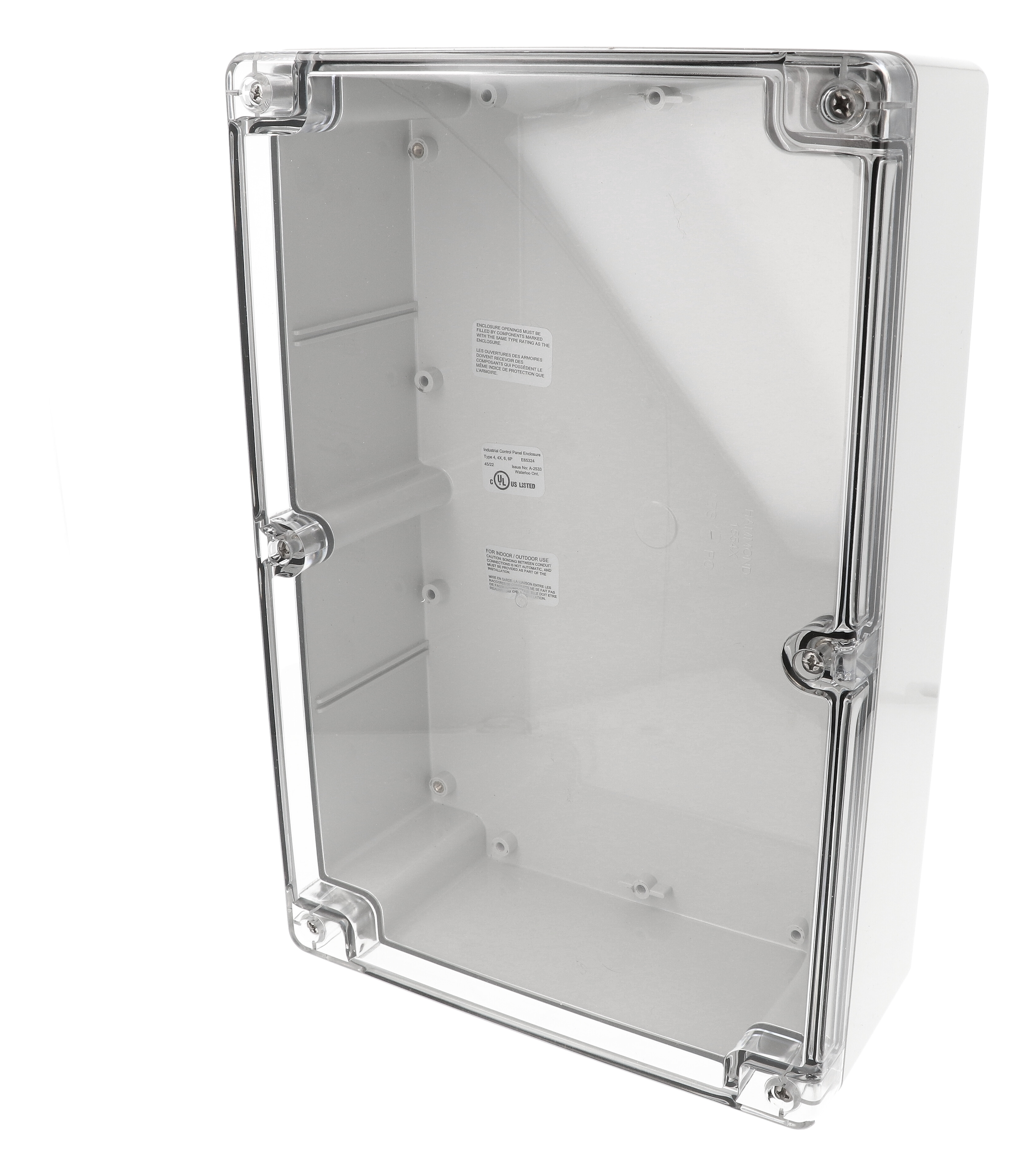 1554X2GYCL — 300X200X90MM P/C NEMA Clr Lid
