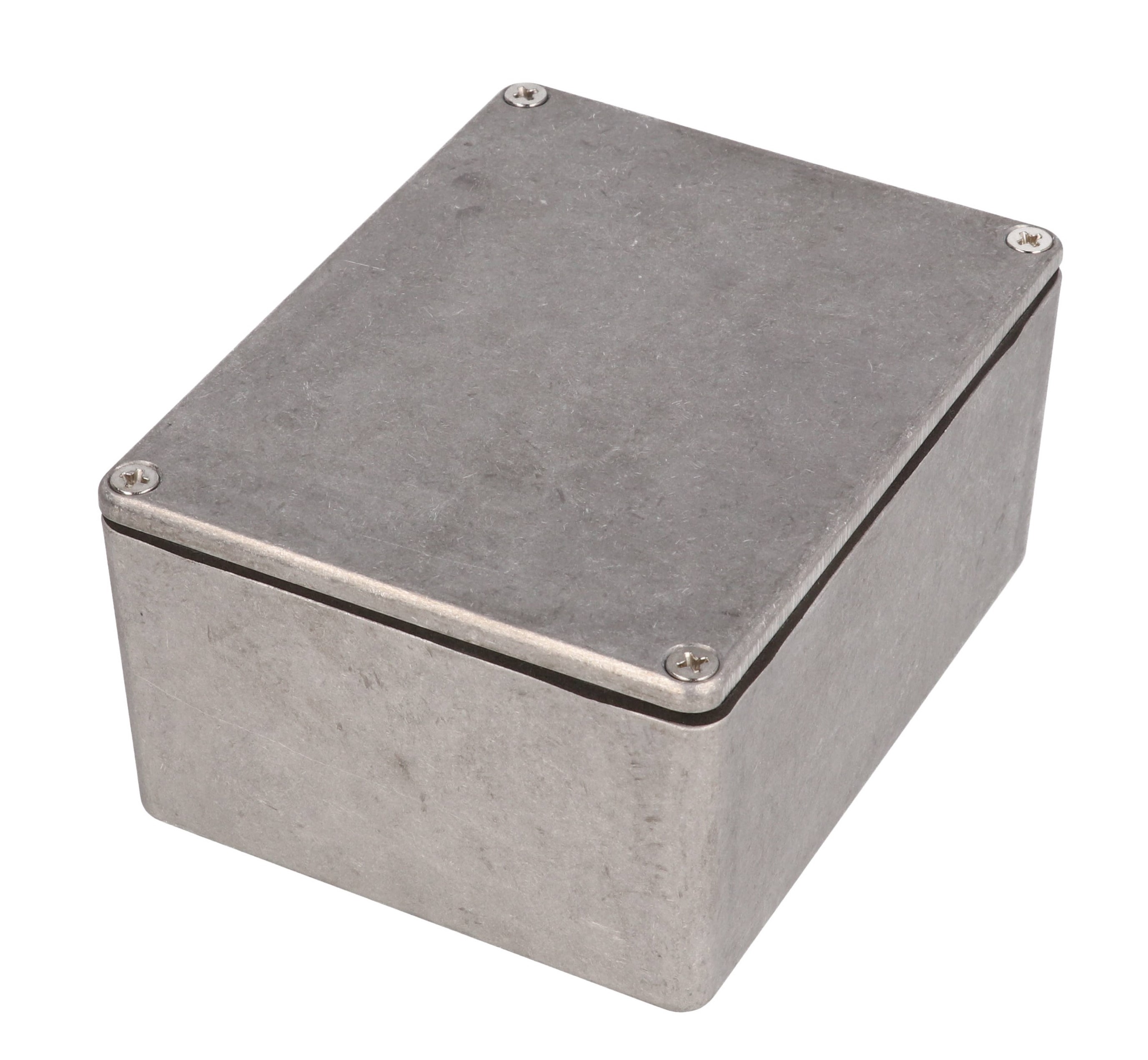 1550WC natural watertight diecast aluminum enclosure, 115 x 90 x 55 mm, with screw-down lid