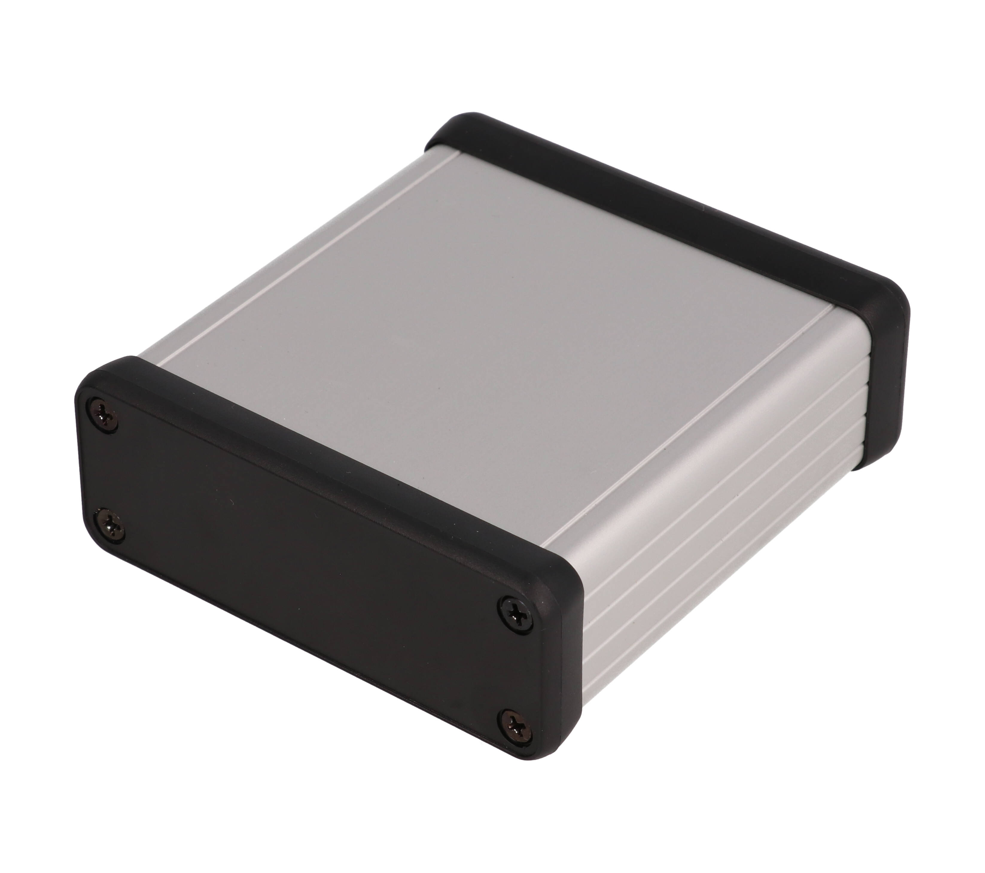 1455J802 — extruded aluminum enclosure w/ plastic end panels