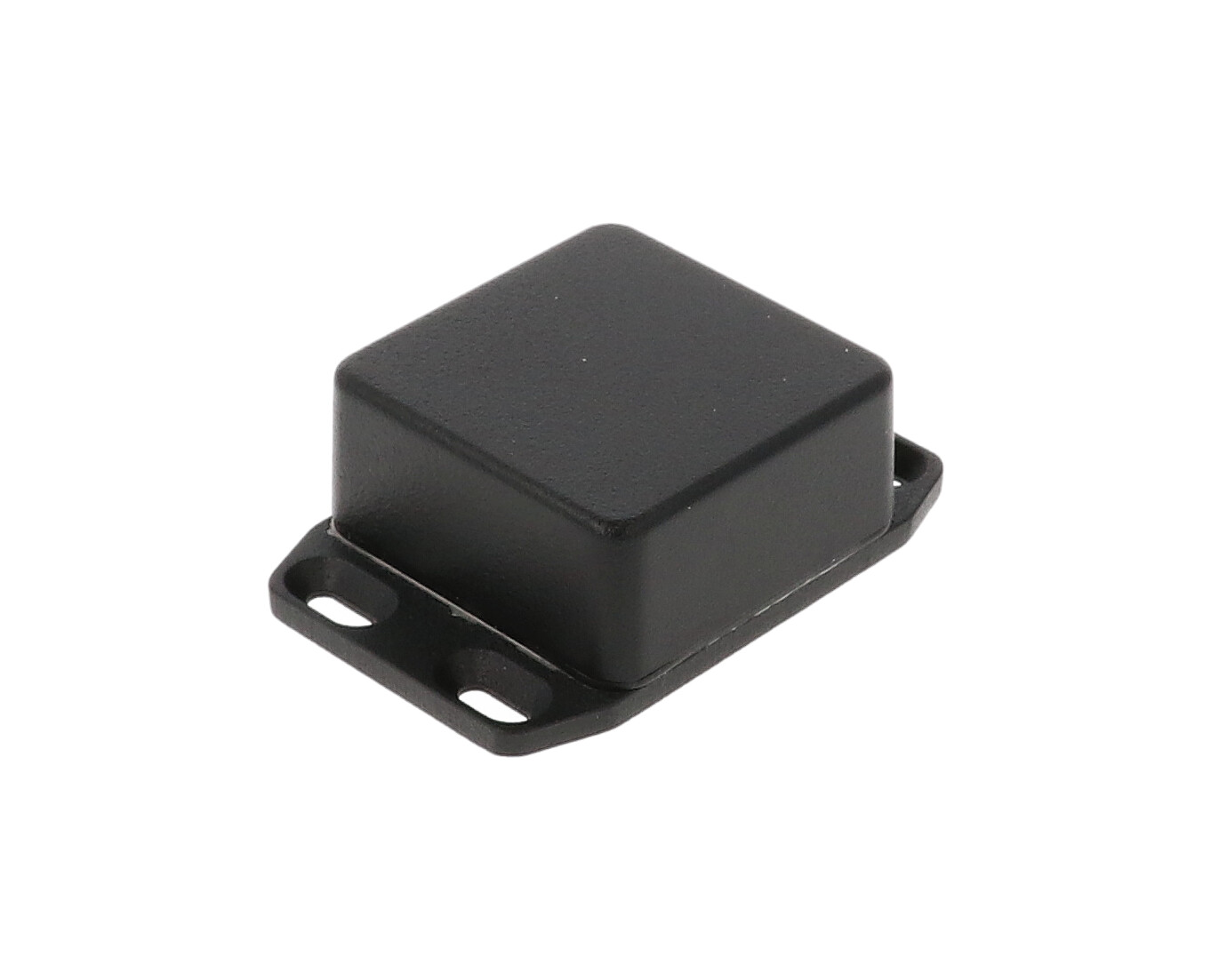 1590WLLBFLBK black low-profile watertight diecast enclosure with flanged mounting lid