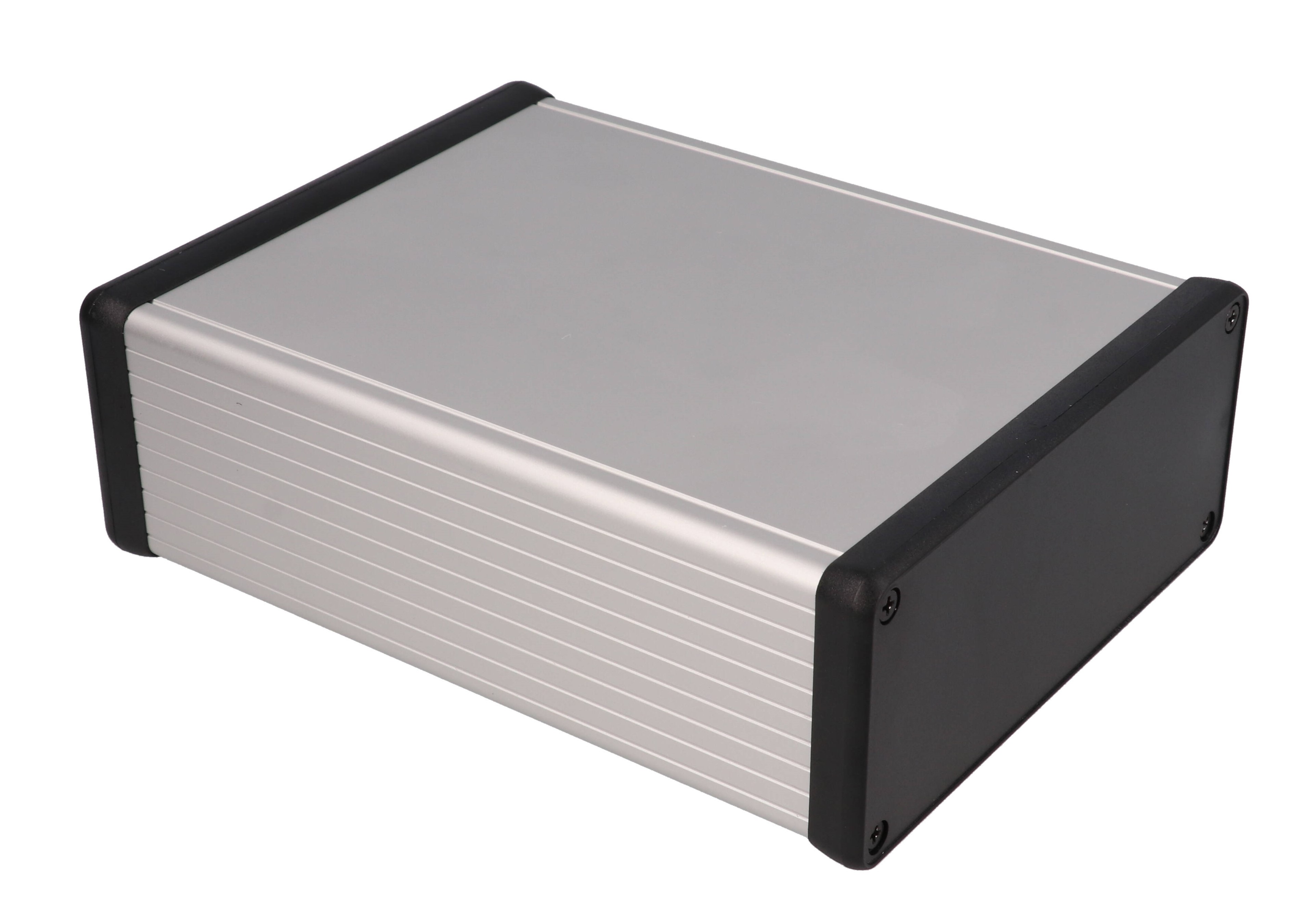 1455Q1602 — extruded aluminum enclosure w/ plastic end panels