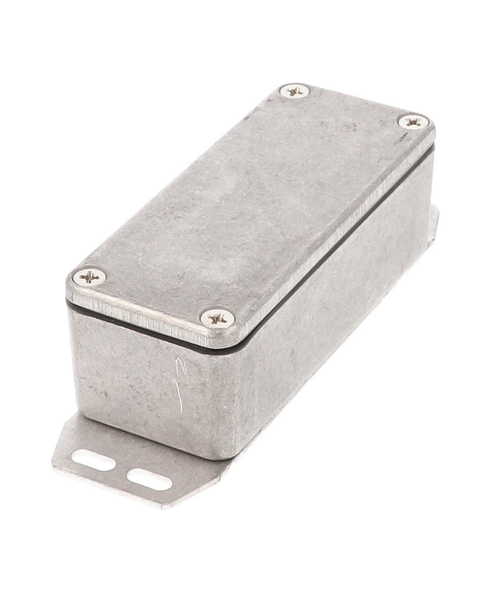 1590WAF natural aluminum watertight diecast aluminum enclosure with flanged bottom plate