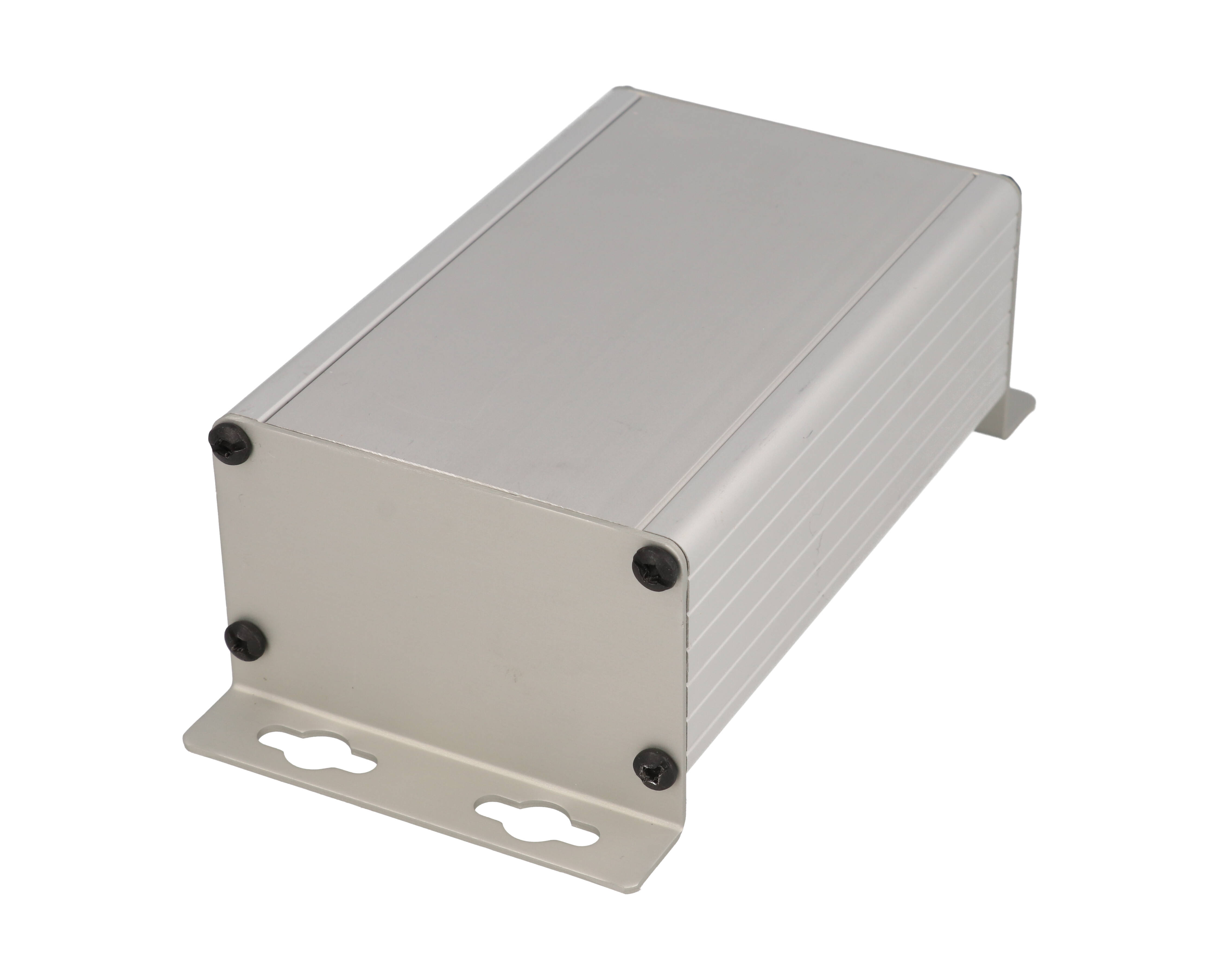 1455KF clear anodized aluminum flanged end panel kit for 1455K enclosures