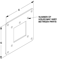 1487CRC — Center Hole Reducer - Fits 4 x 4 - Steel/Gray