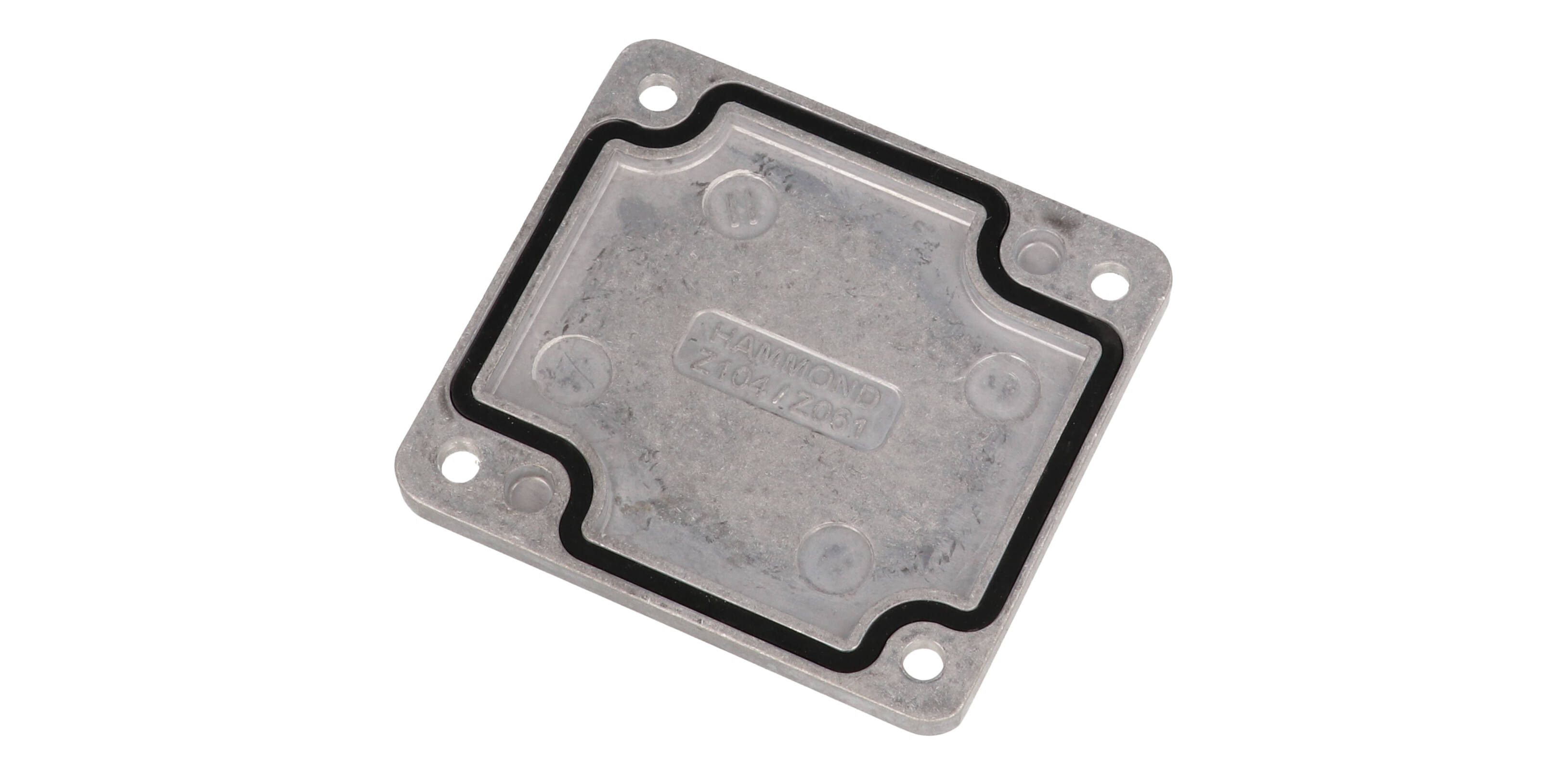 1550Z104 natural aluminum thick-wall watertight diecast enclosure with lid, 65 x 58 x 35 mm