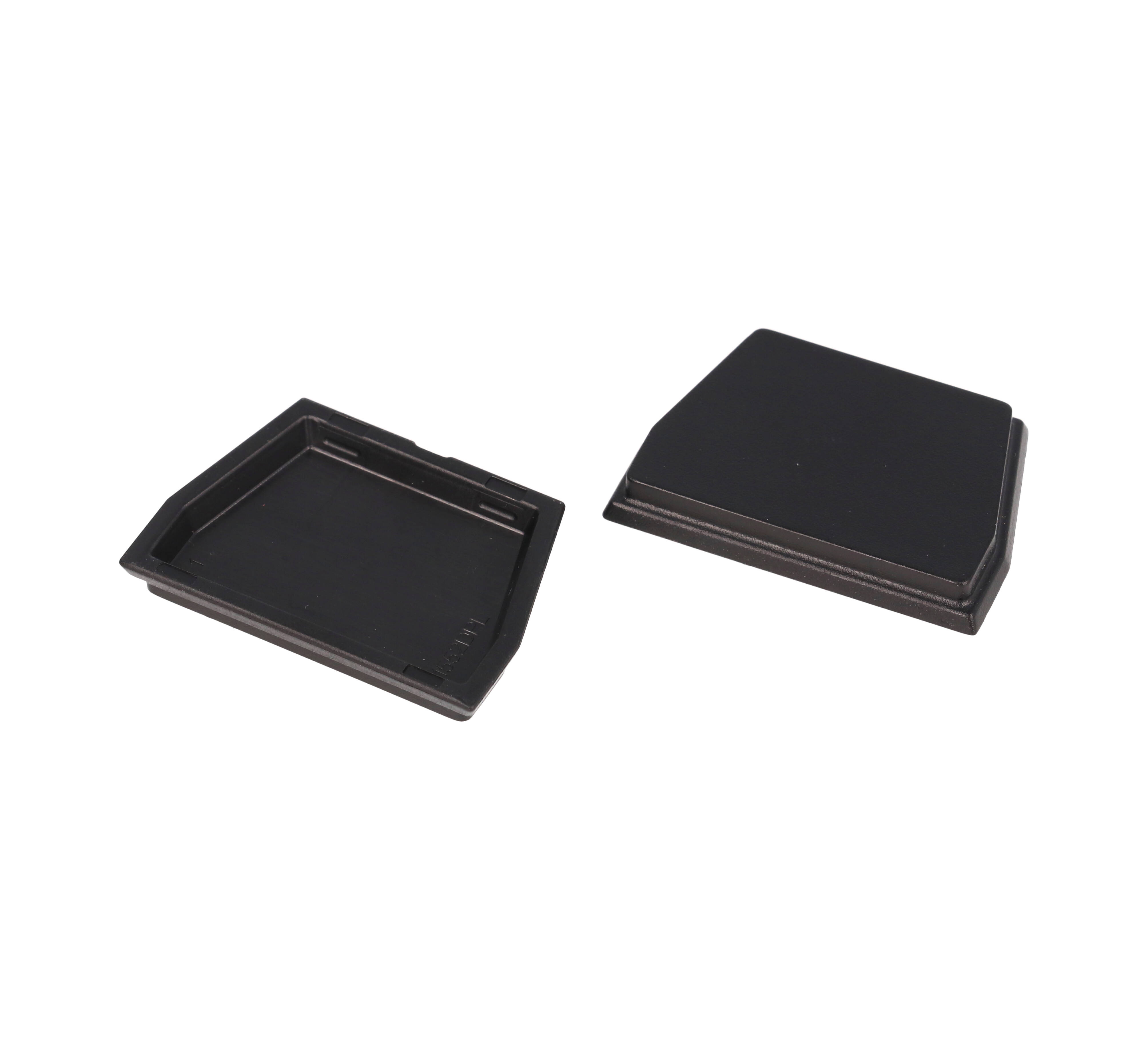 1552DPLBK-10 pack of black ABS replacement end panels for 1552 size D hand-held enclosures