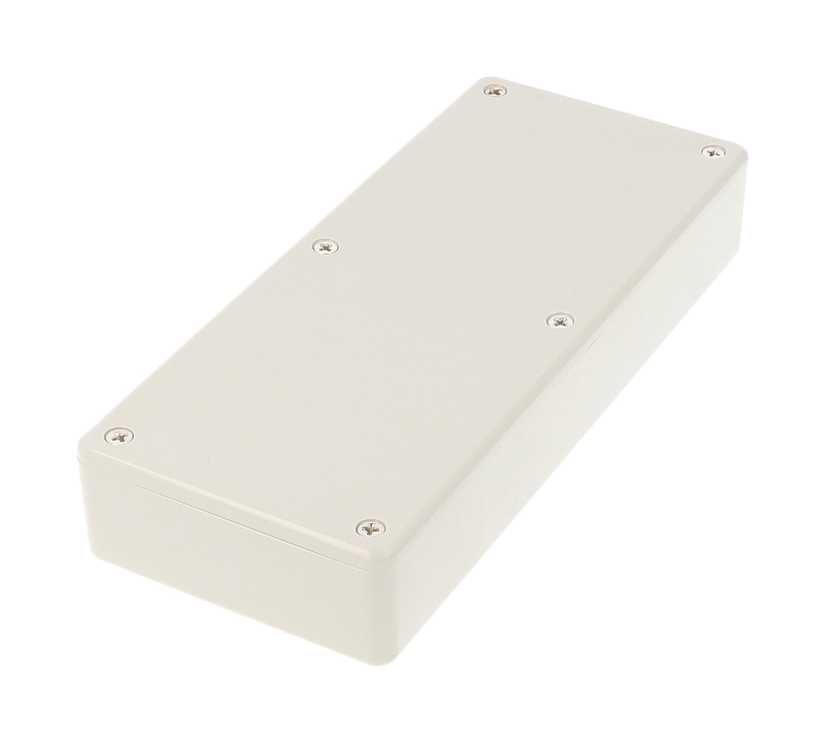 1591HGY light gray flame retardant ABS enclosure with lid and card guides