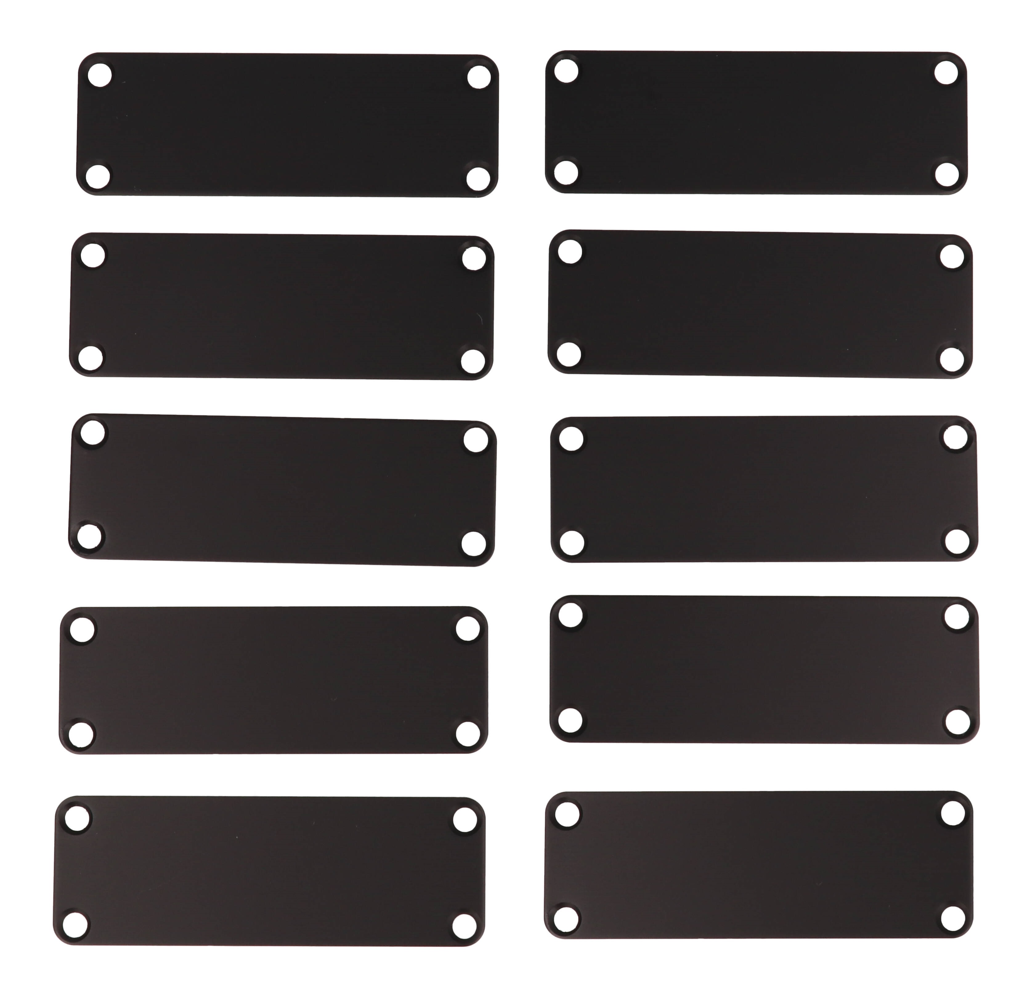 1455JALBK-10 — black aluminum end panels for 1455J enclosures- 10/pack