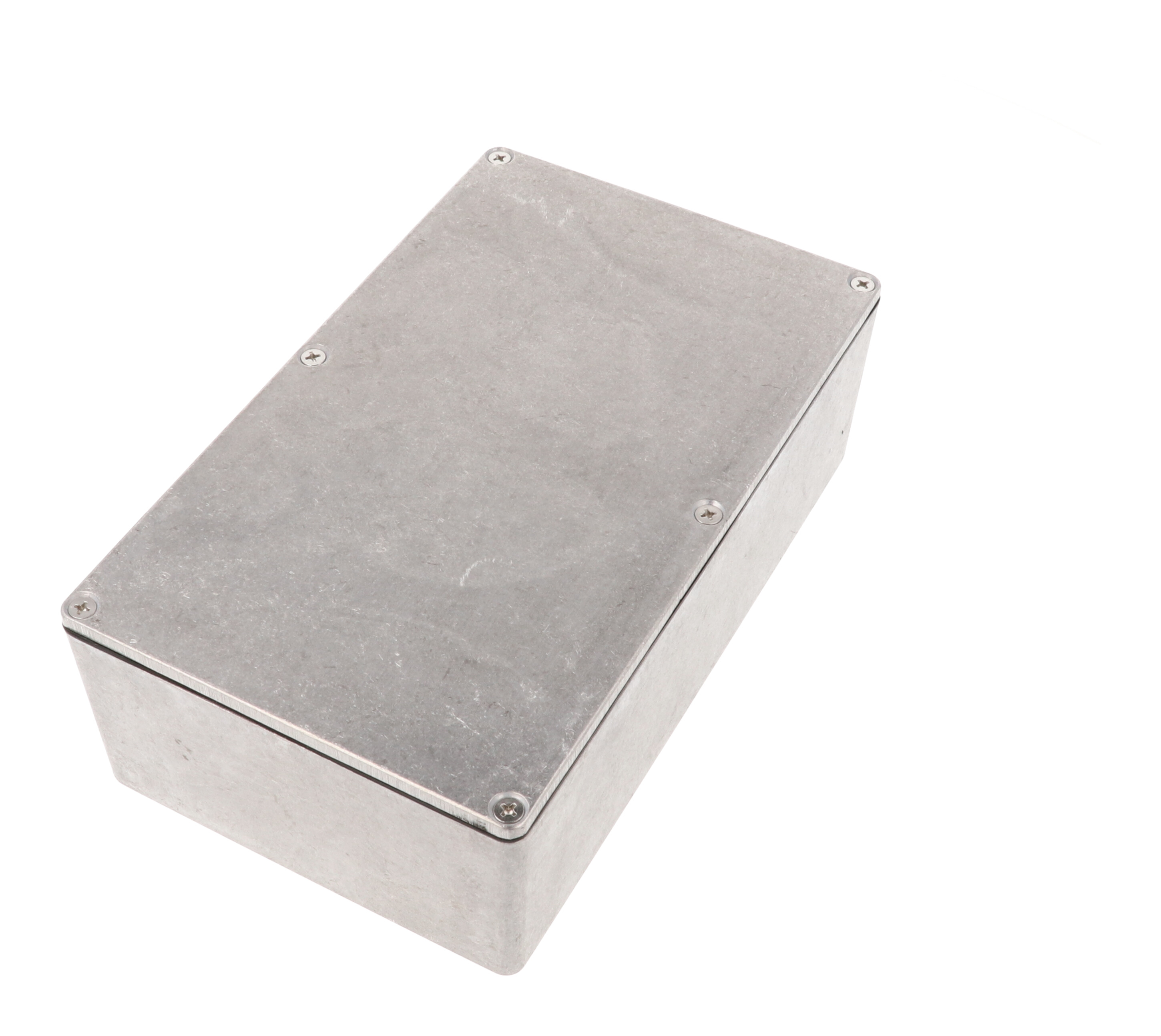 1590WDE natural aluminum watertight diecast aluminum enclosure, 200 mm x 120 mm x 64 mm