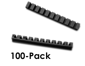 1591Z100 black flame retardant ABS PC board card adaptors, package of 100