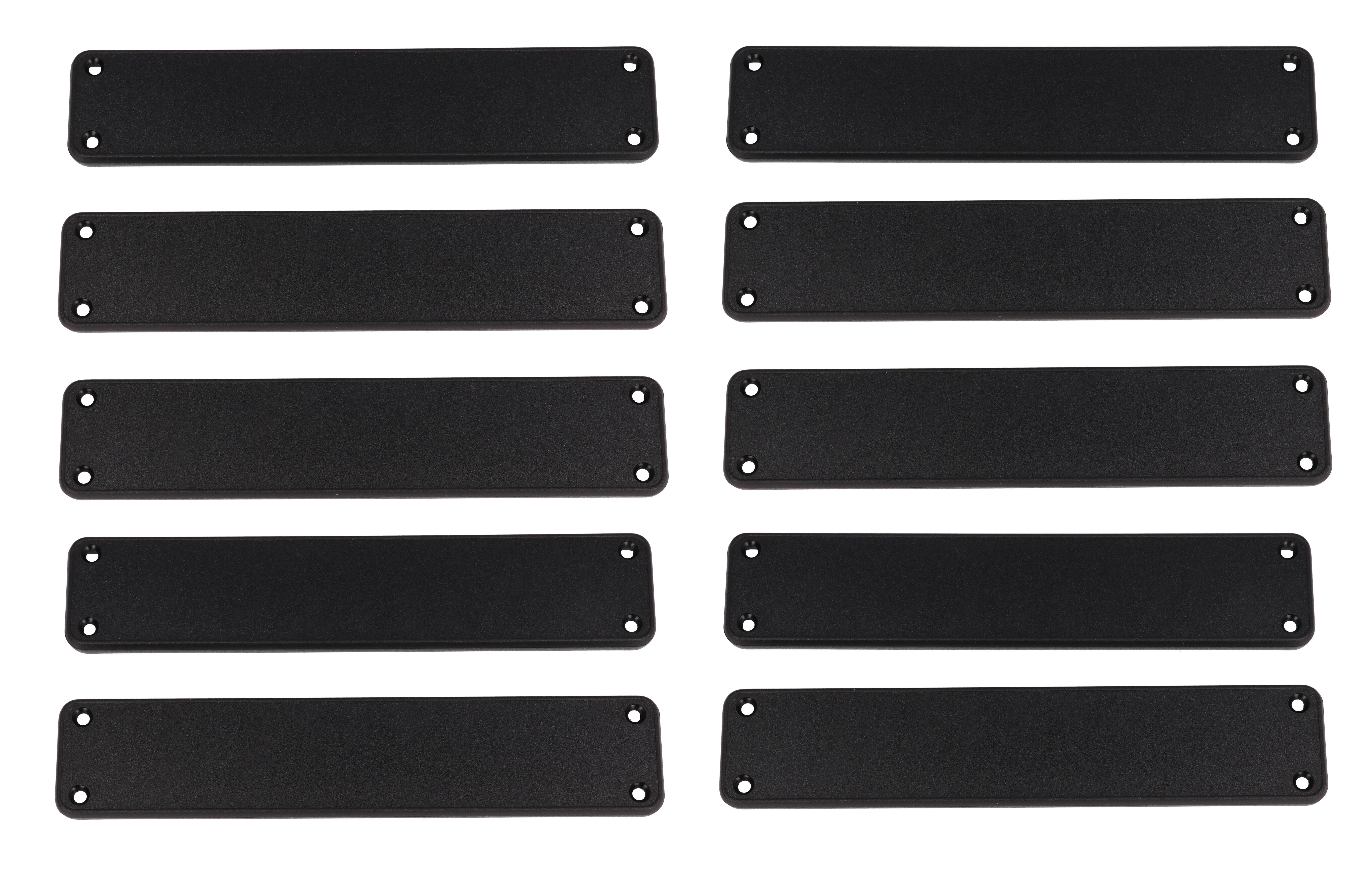 1455RPLBK-10 — black plastic solid bezel for 1455R enclosures- 10/pack