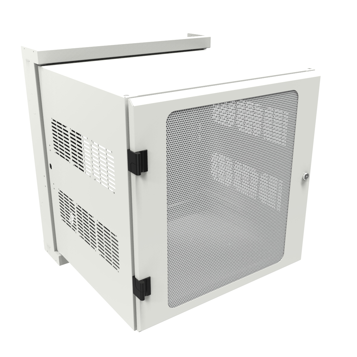 Hwm2412u20wh — 12u 25d Vented Swing Cabinet