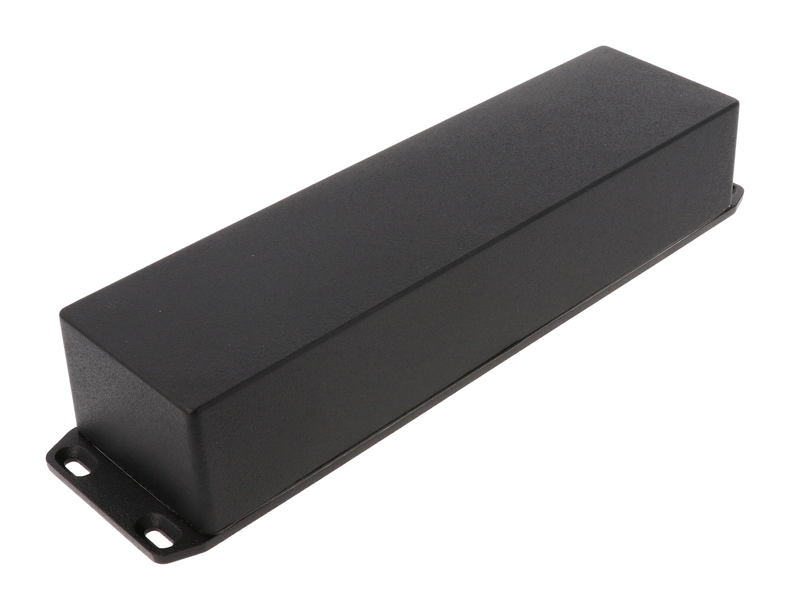 1590WBXFLBK black textured 10 inch watertight diecast enclosure with flanged lid